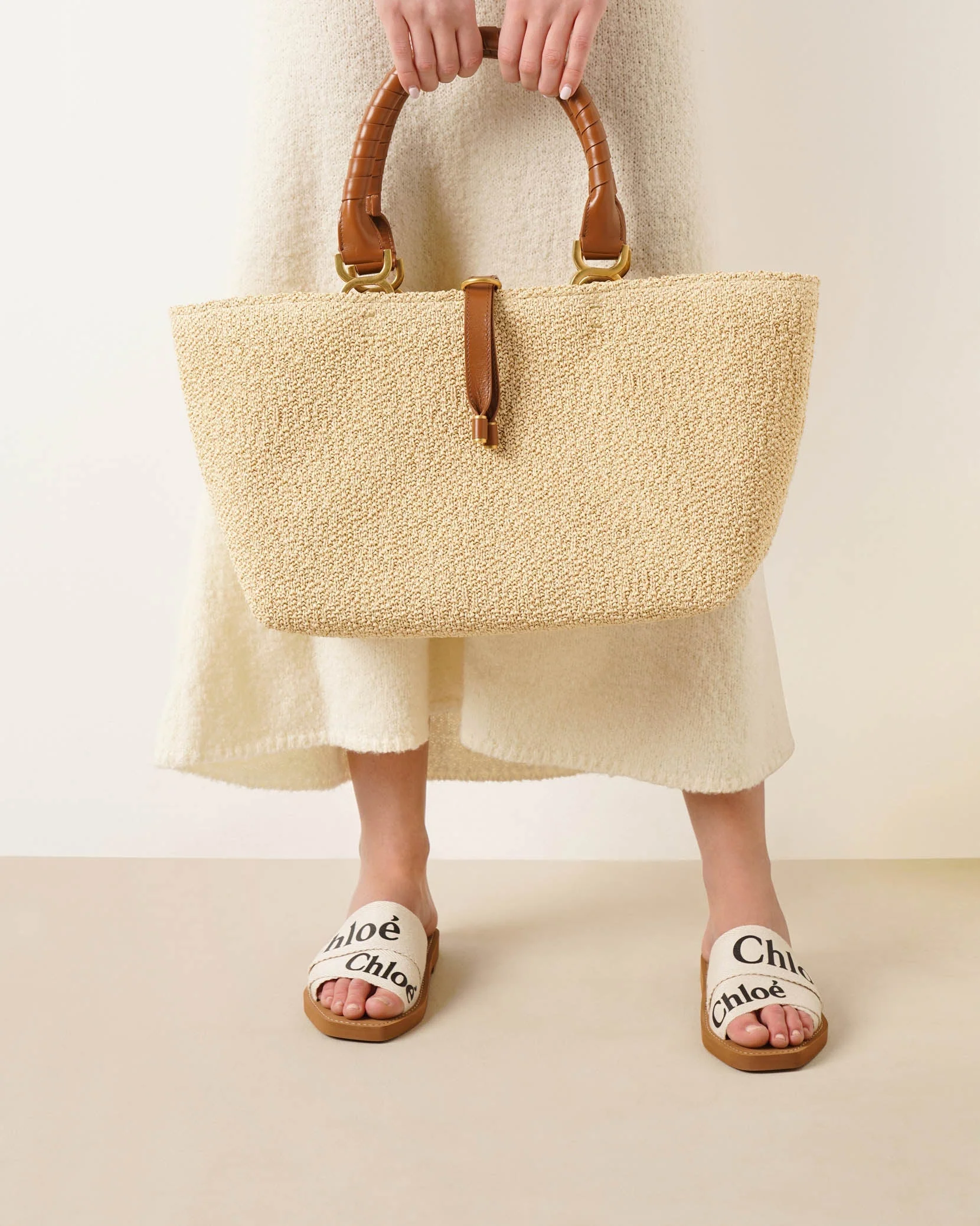 Marcie bouclé tote bag - Image 2