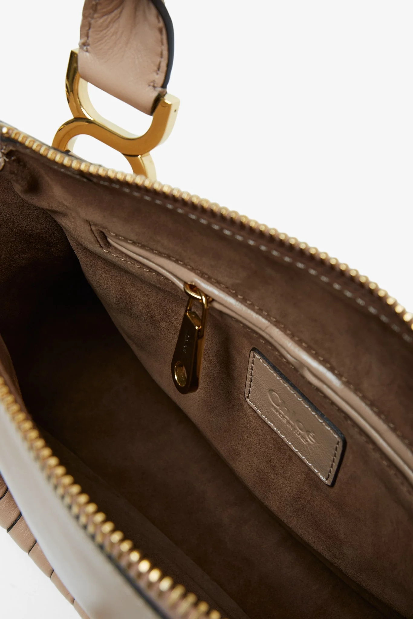 Marcie deep beige leather tote bag - Image 5