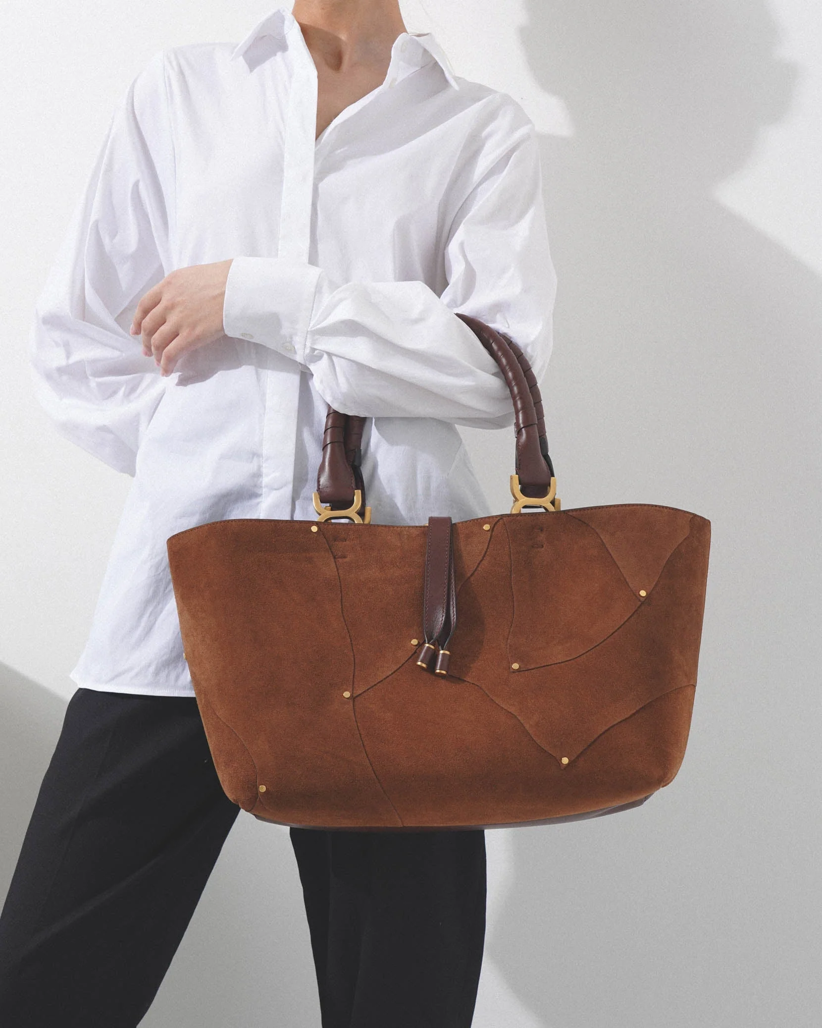 Marcie medium beige tote bag - Image 2