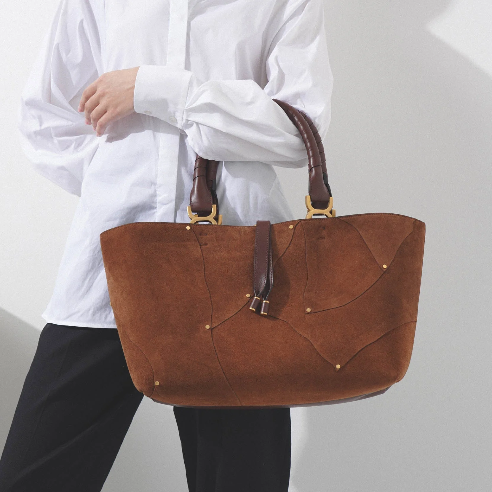 Marcie medium beige tote bag - Image 6