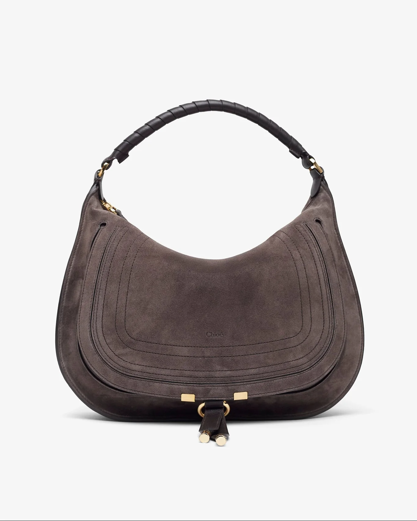 Marcie medium dark brown shoulder bag