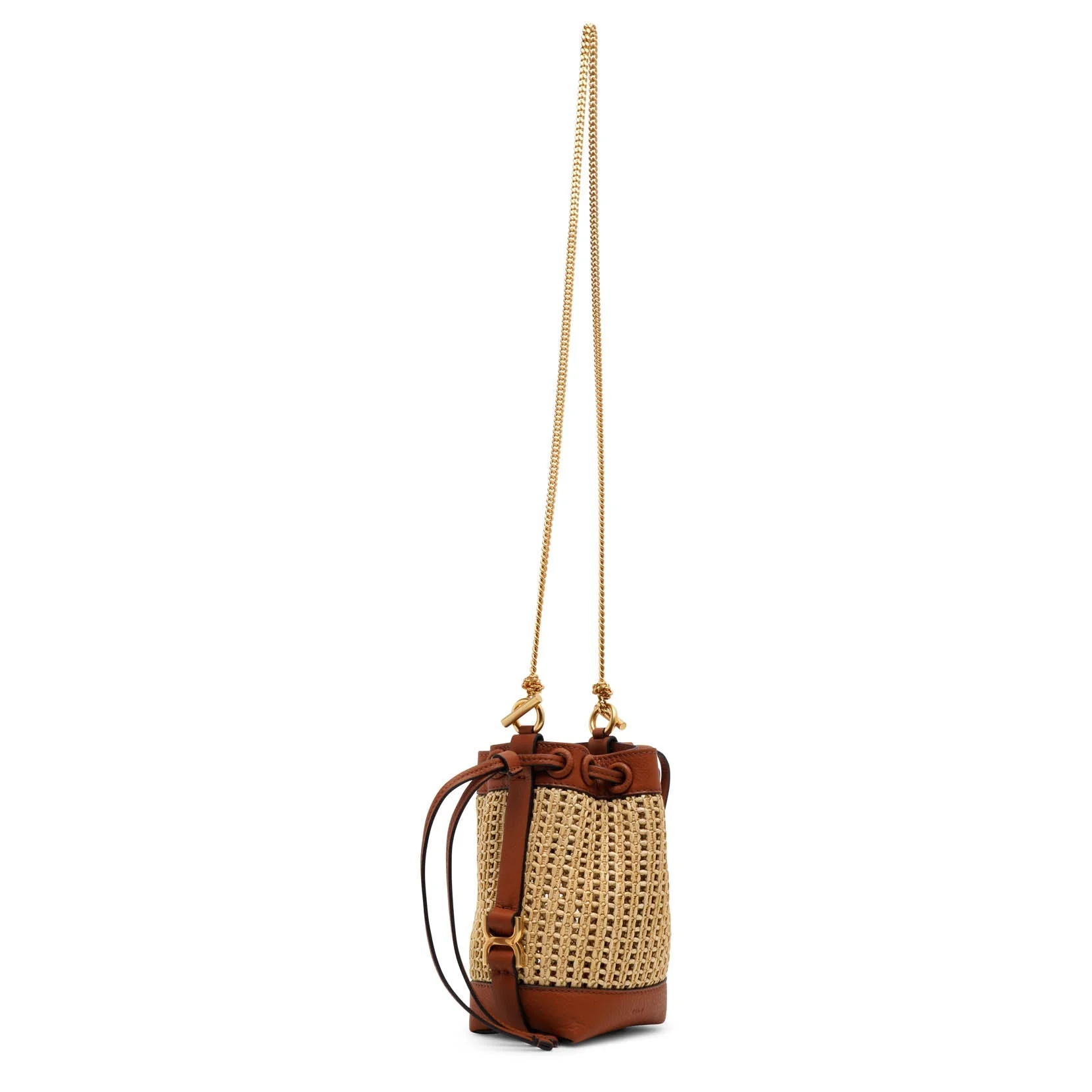 Marcie raffia bucket bag - Image 3