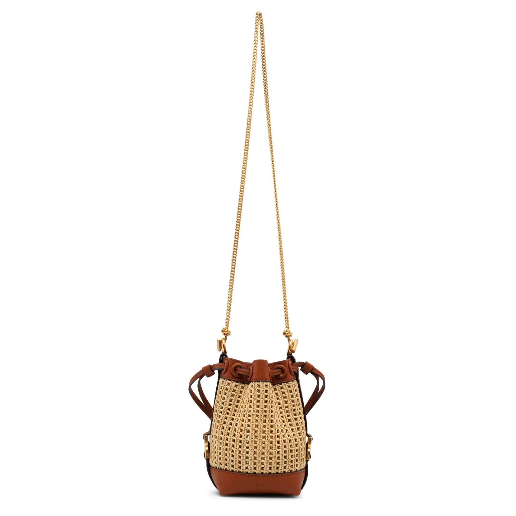 Marcie raffia bucket bag - Image 4