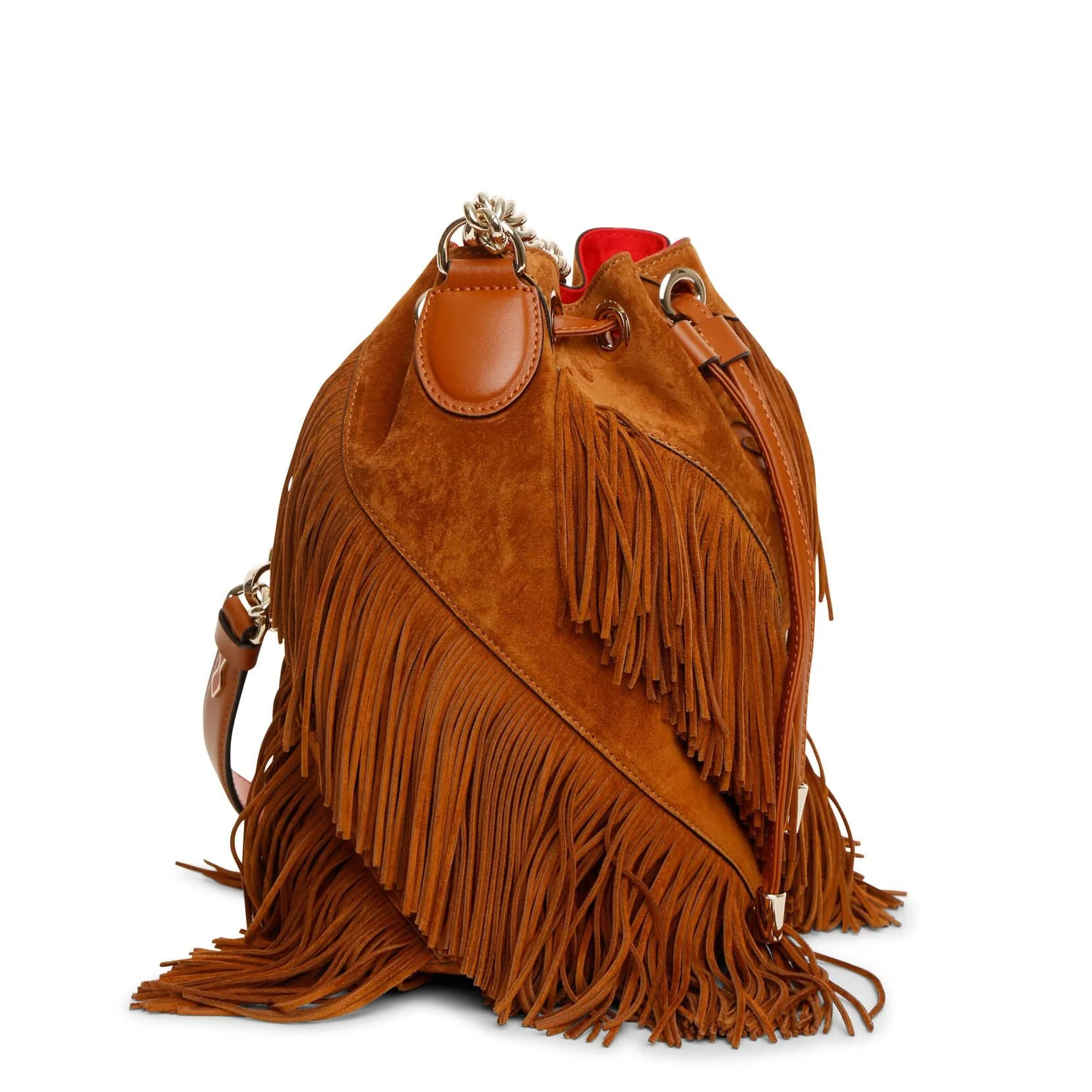Marie Jane large suede bucket bag - Image 3
