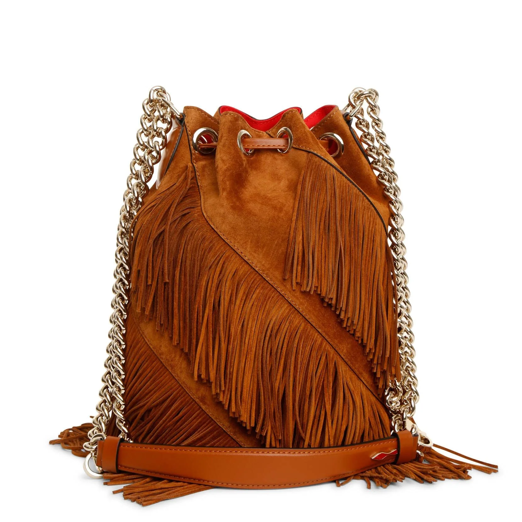Marie Jane large suede bucket bag - Image 4