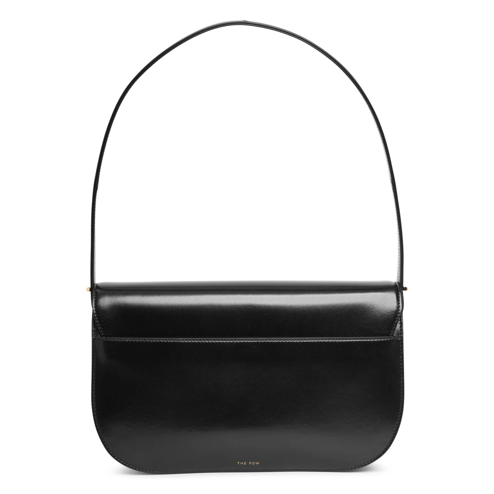 Marion black leather shoulder bag black - Image 4
