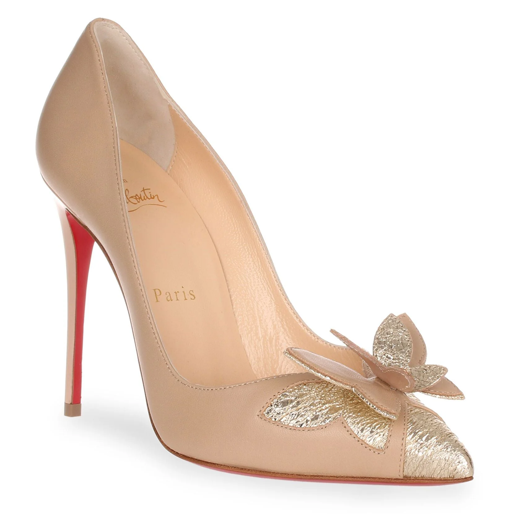 Maripopump 100 beige leather pump - Image 2