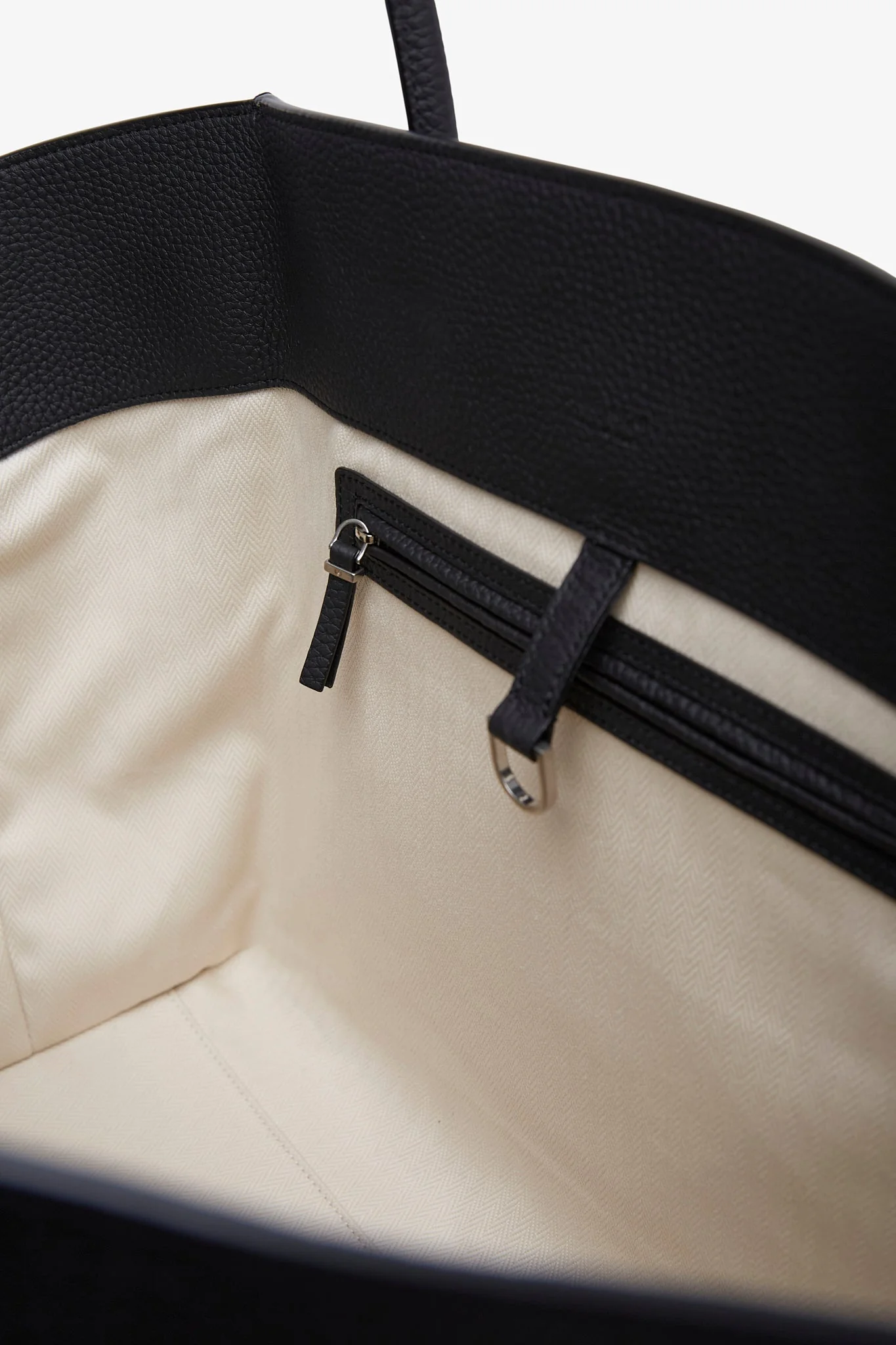 Marlo black leather tote bag - Image 4
