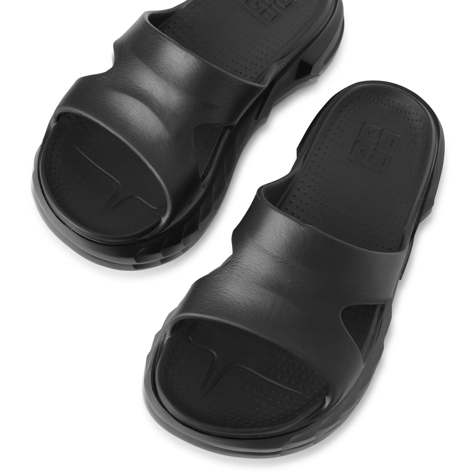 Marshmallow black slider sandals - Image 5