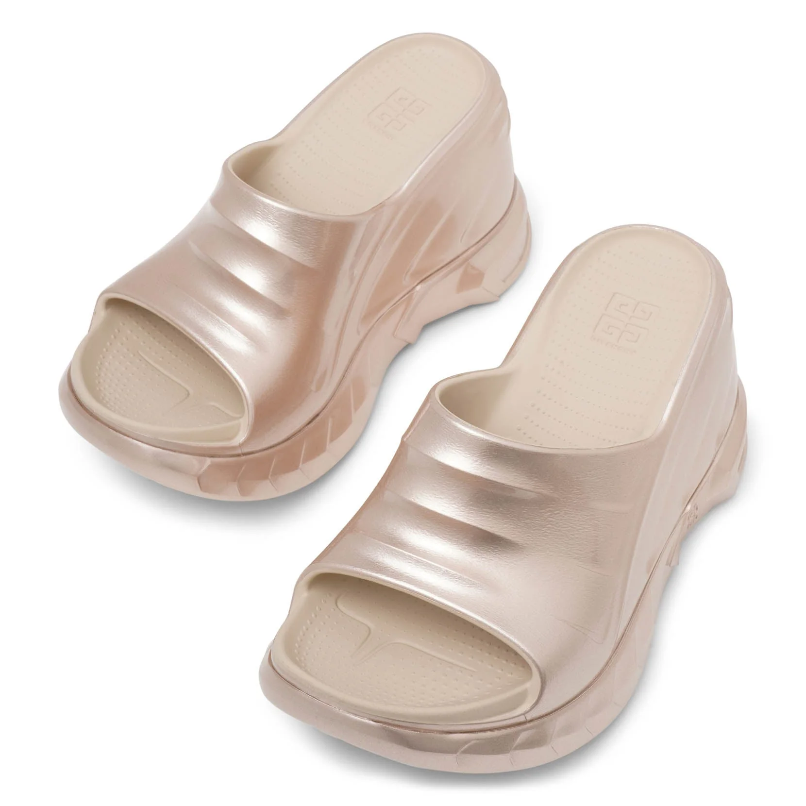 Marshmallow dusty gold wedges - Image 5