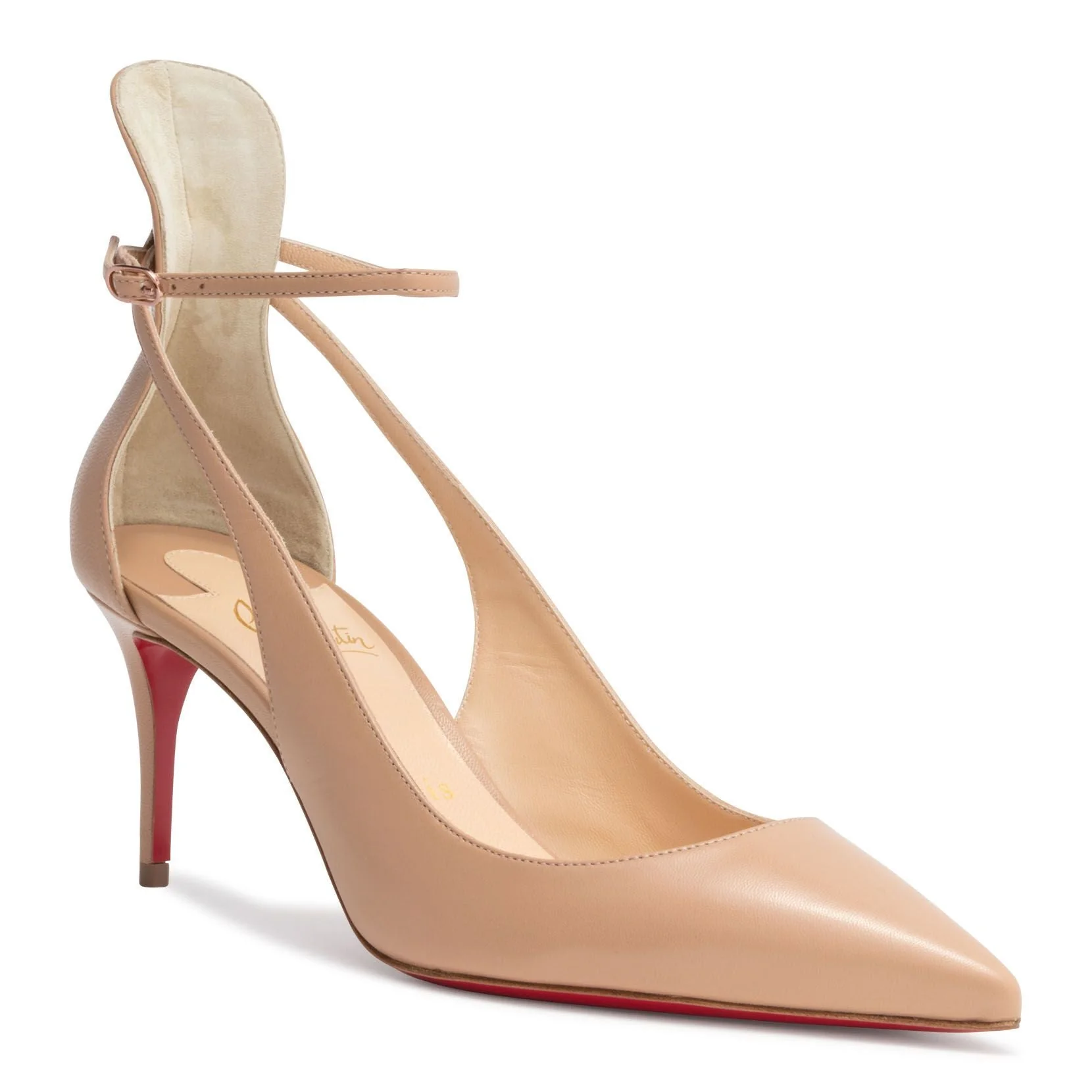 Mascara 70 Beige Leather Pumps - Image 2