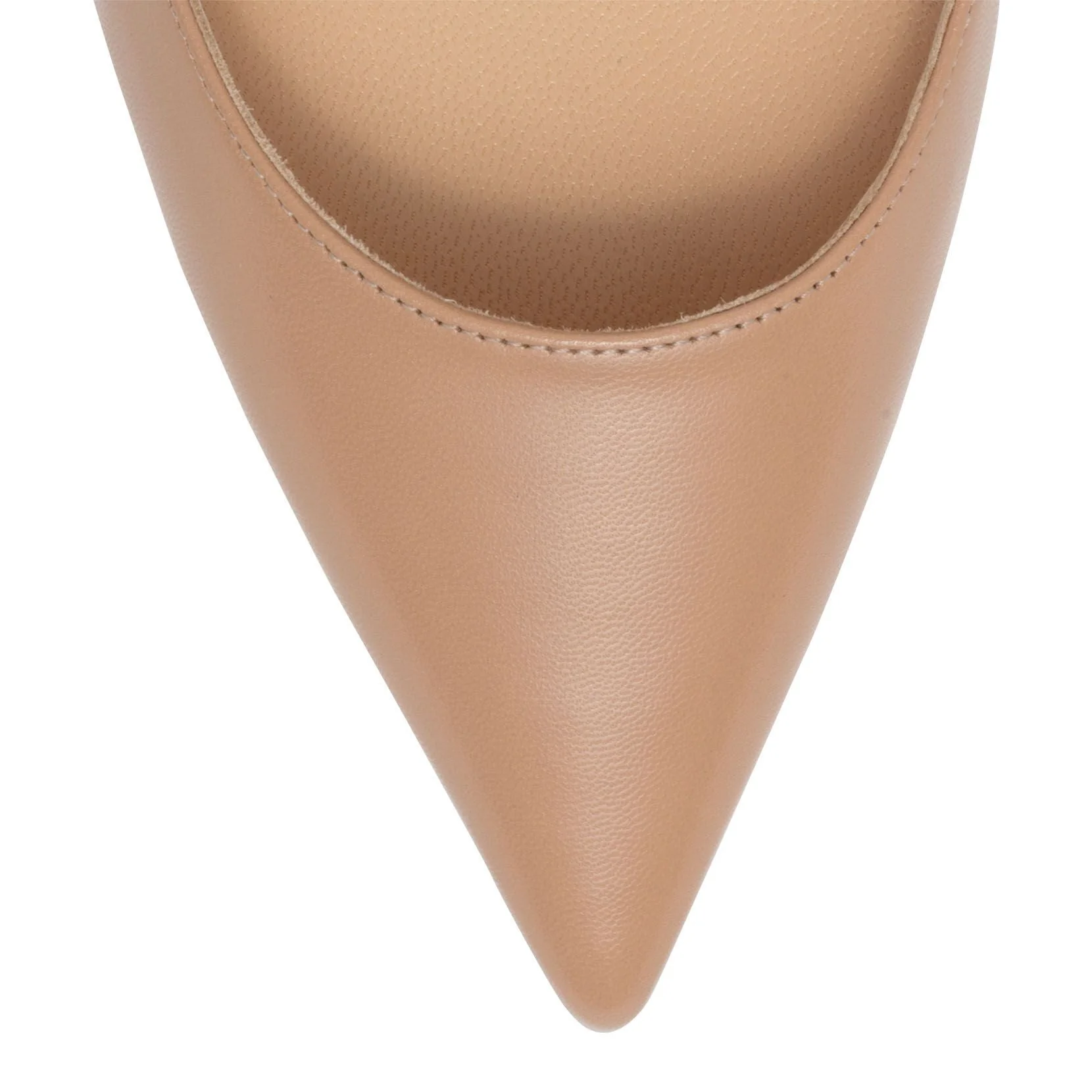 Mascara 70 Beige Leather Pumps - Image 4