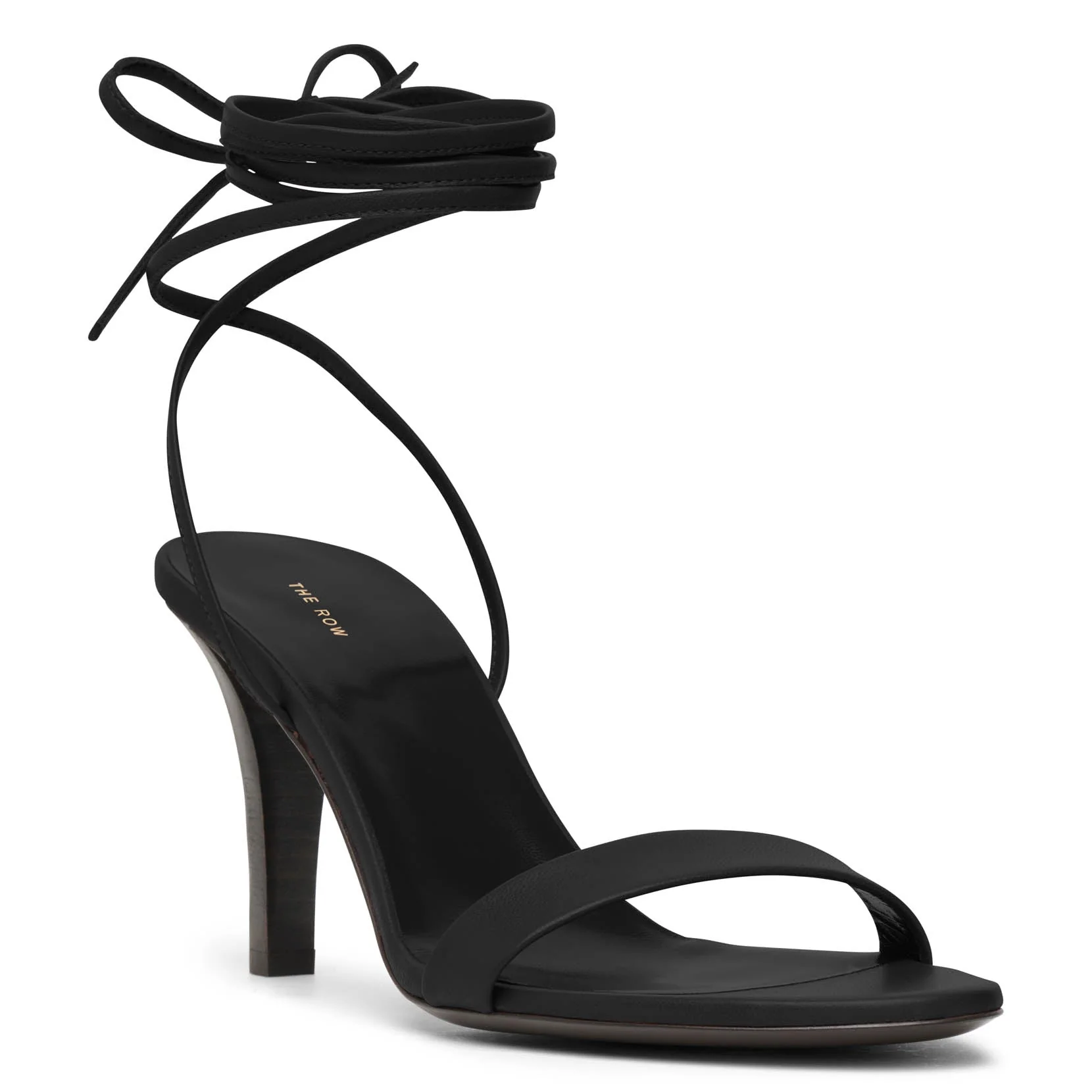 Maud black leather sandals - Image 3