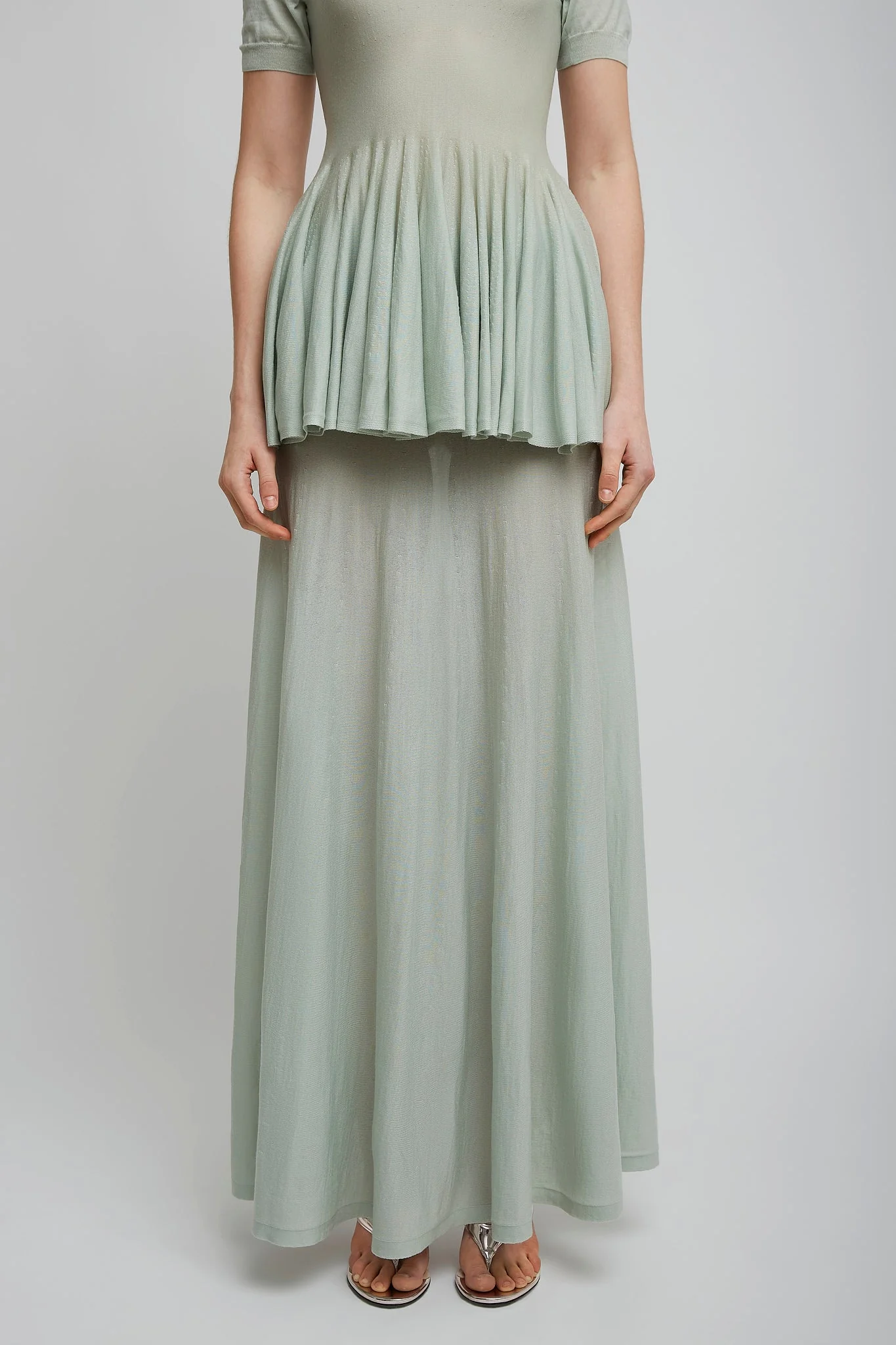 Maxi light blue skirt - Image 2