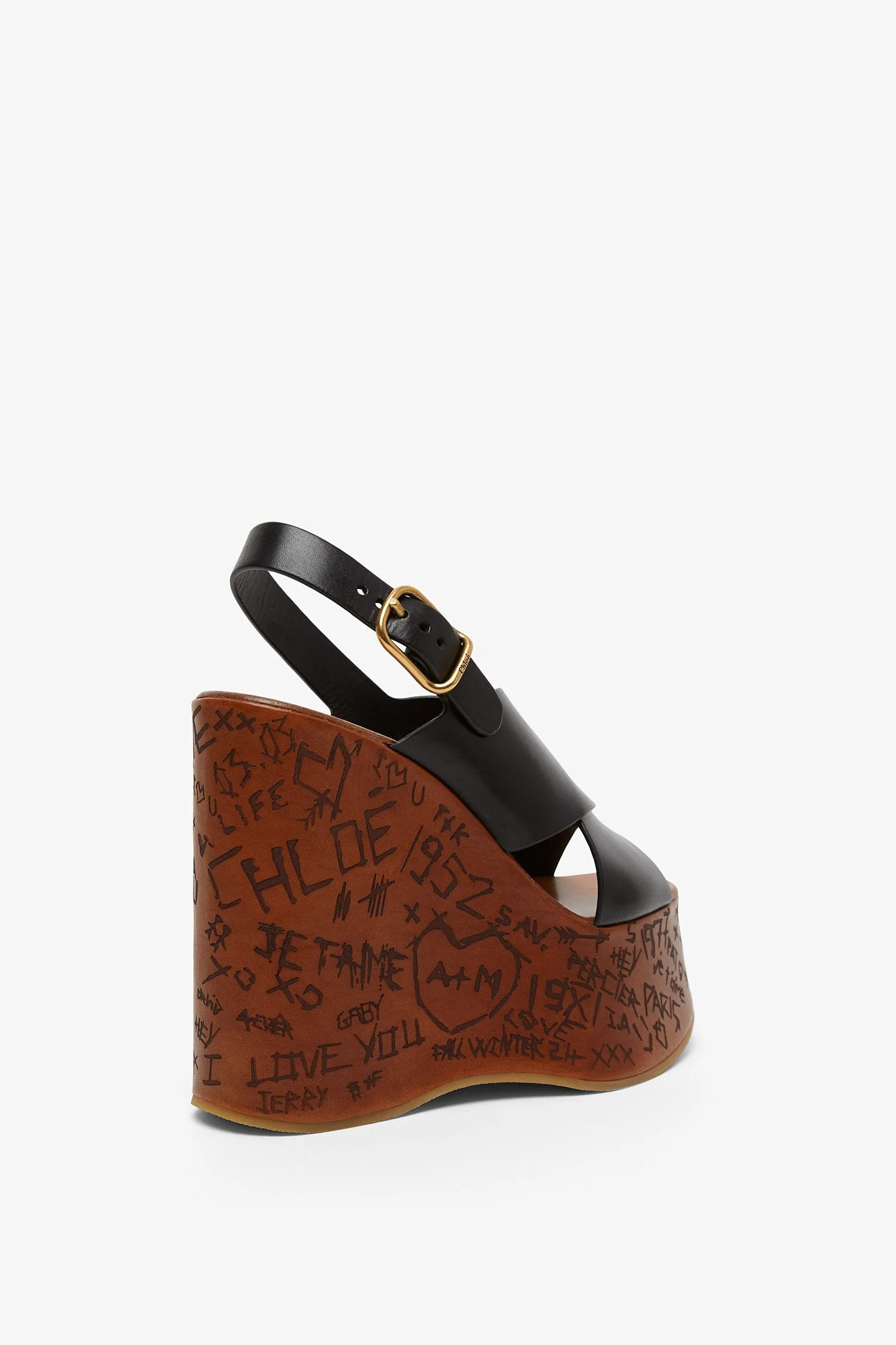 Maxime leather wedge sandals - Image 3