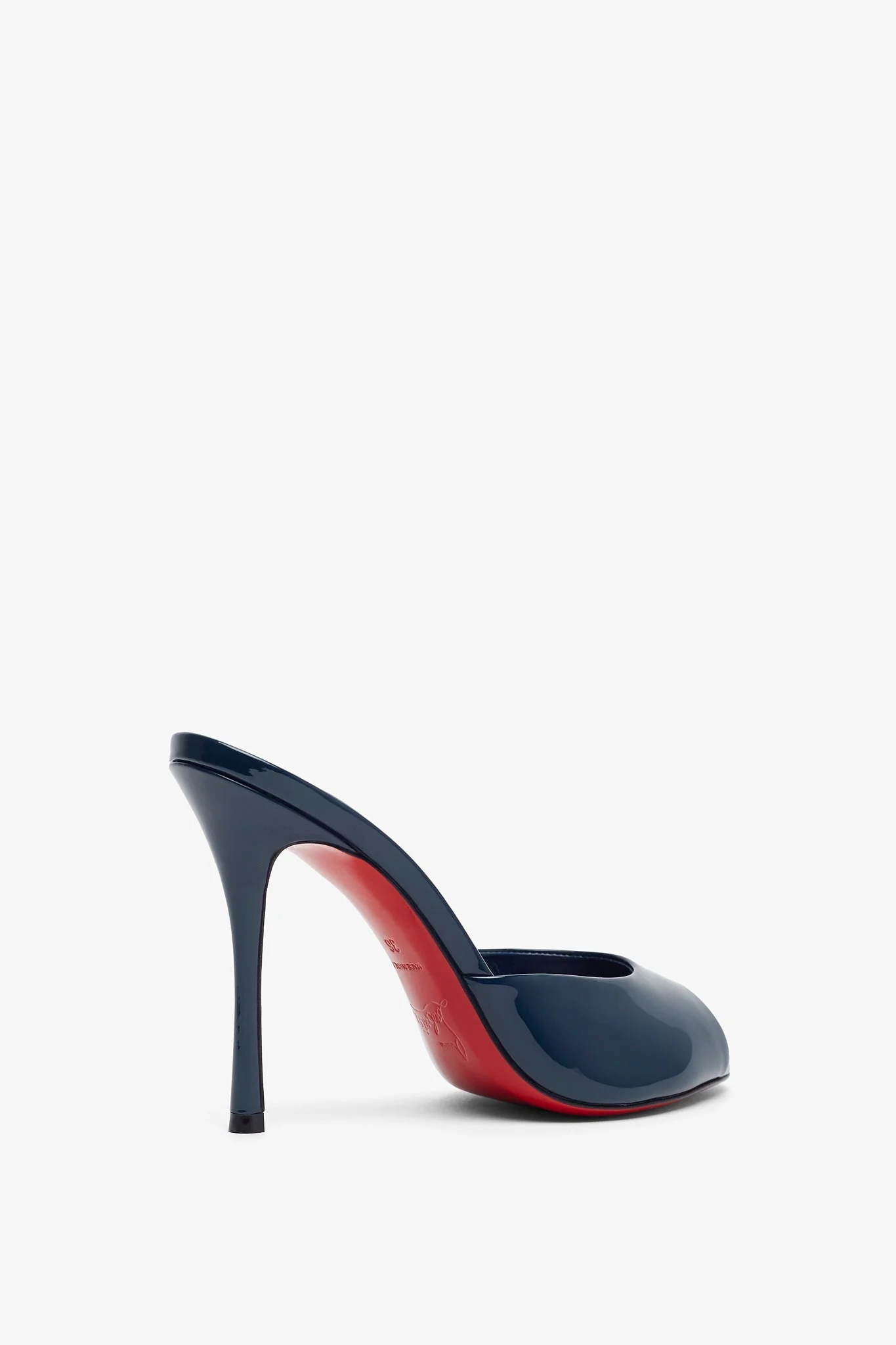 Me Dolly 100 Blue Patent Mules - Image 3