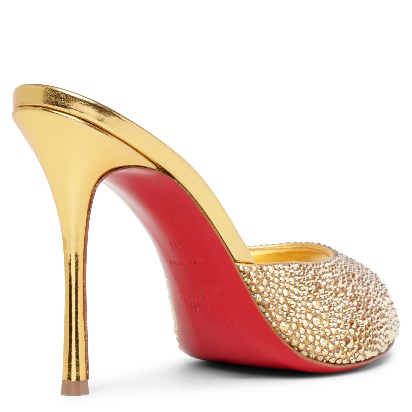 Me Dolly 100 gold crystal mules - Image 4