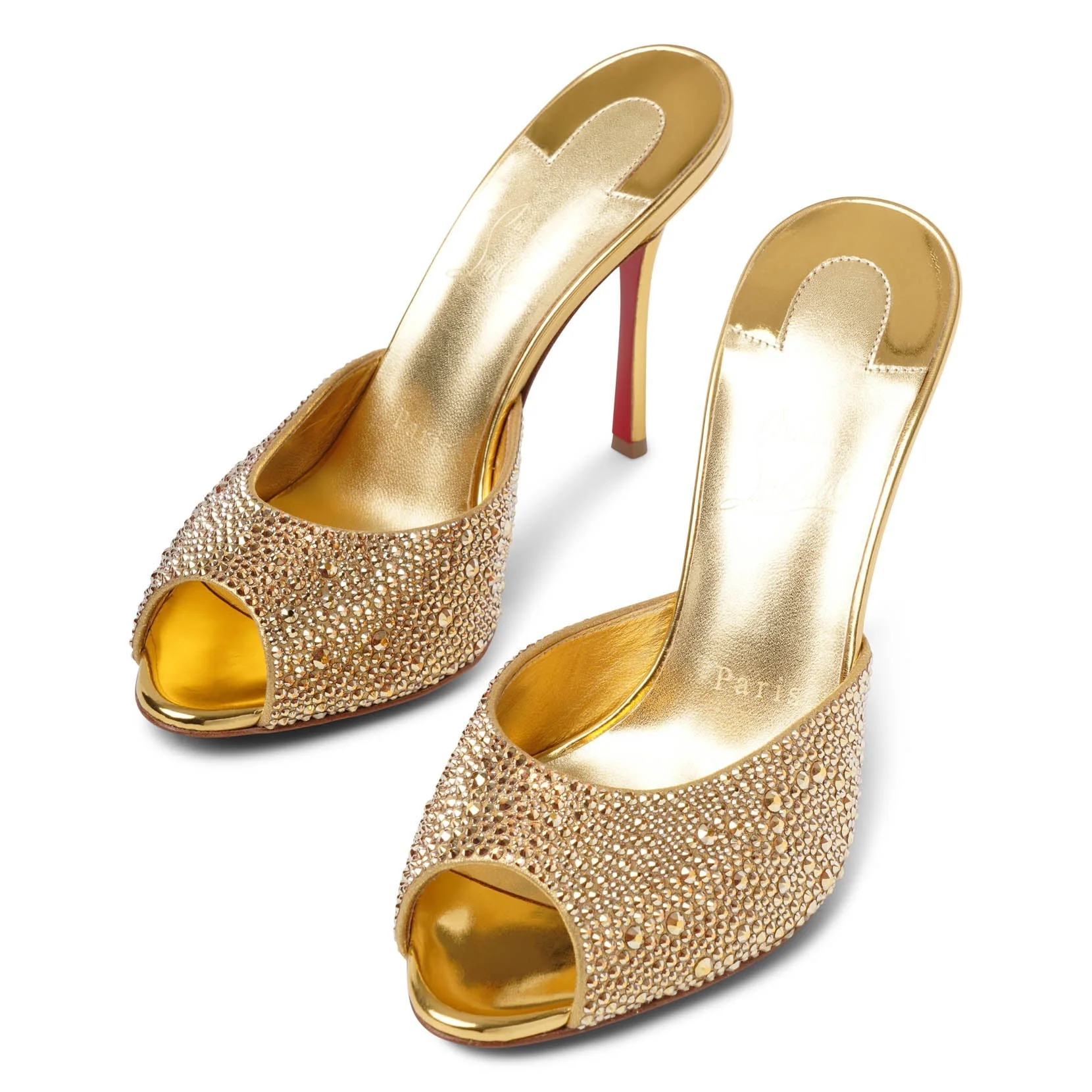 Me Dolly 100 gold crystal mules - Image 5