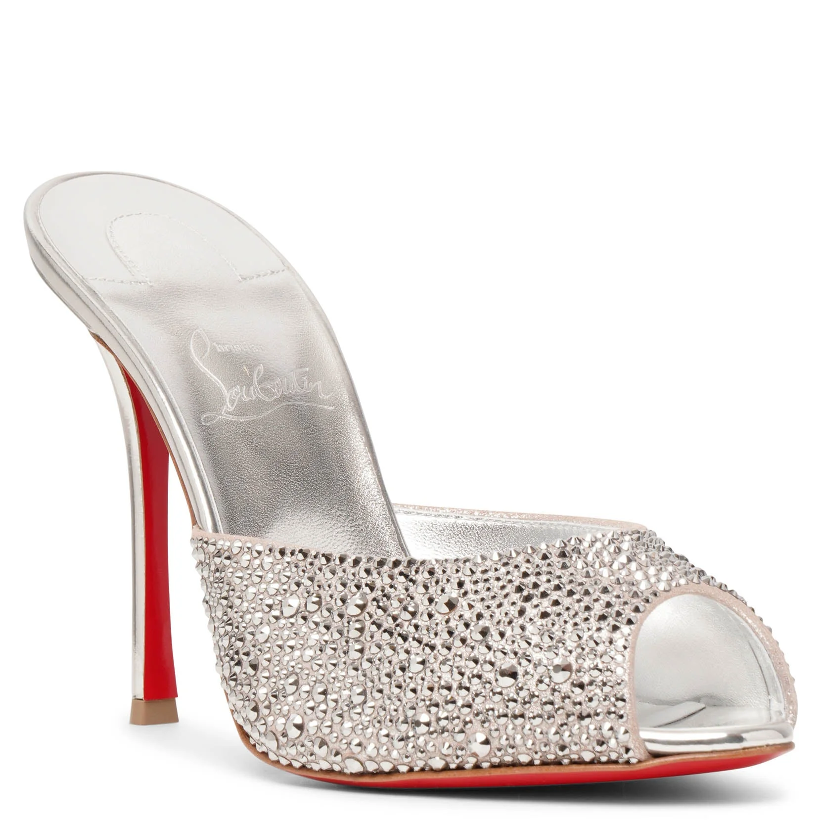 Me Dolly 100 silver crystal mules - Image 3