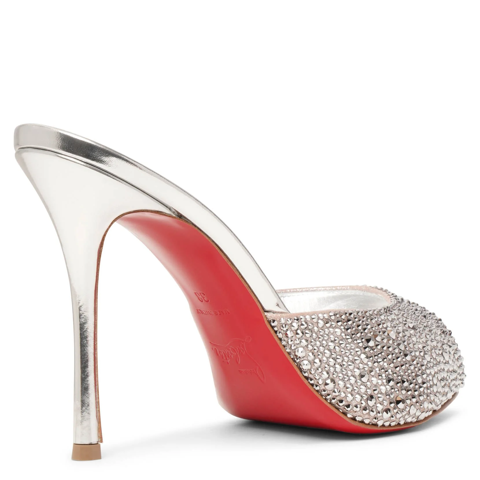 Me Dolly 100 silver crystal mules - Image 4