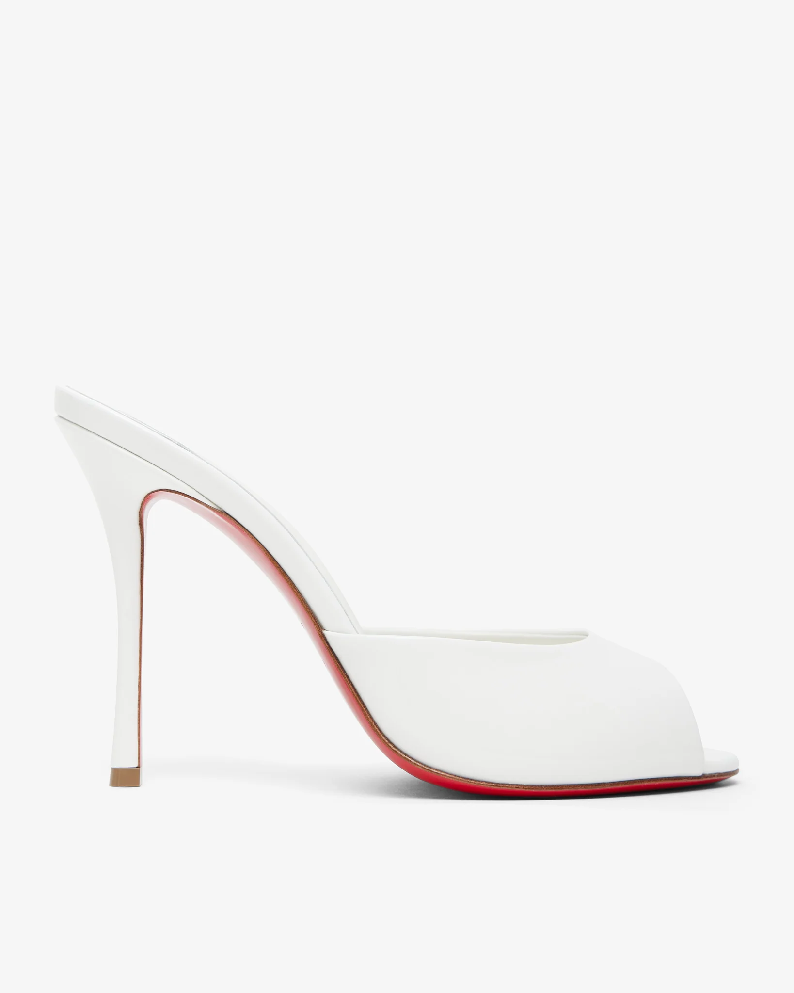 Me Dolly 100 white patent mules