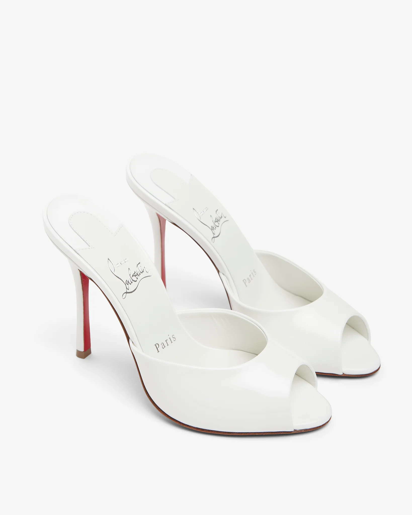 Me Dolly 100 white patent mules - Image 3