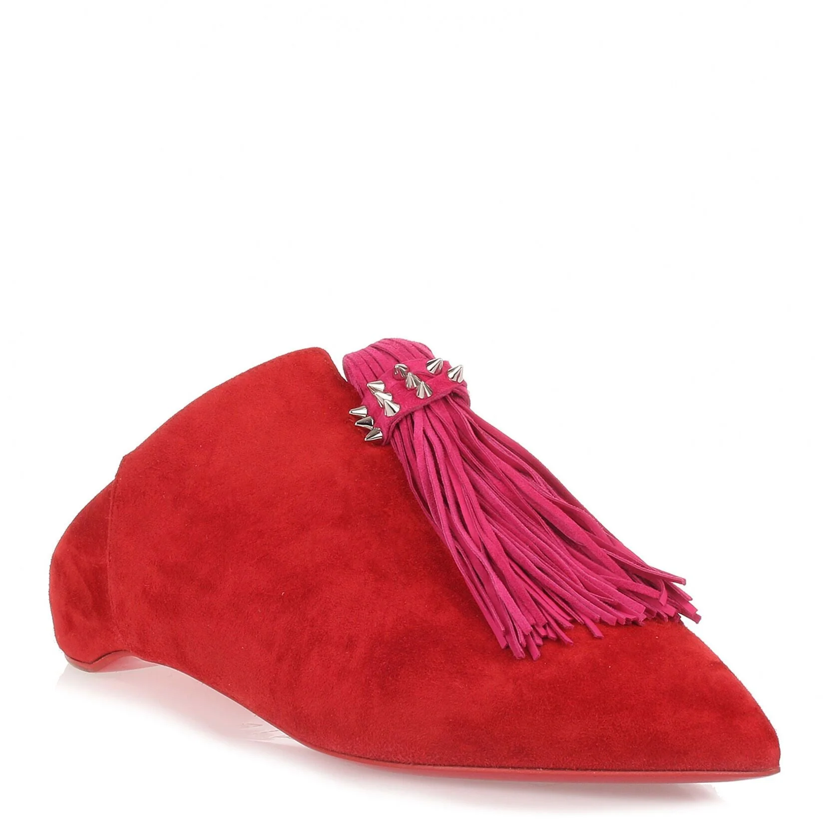 Medinana Flat red suede slipper - Image 2