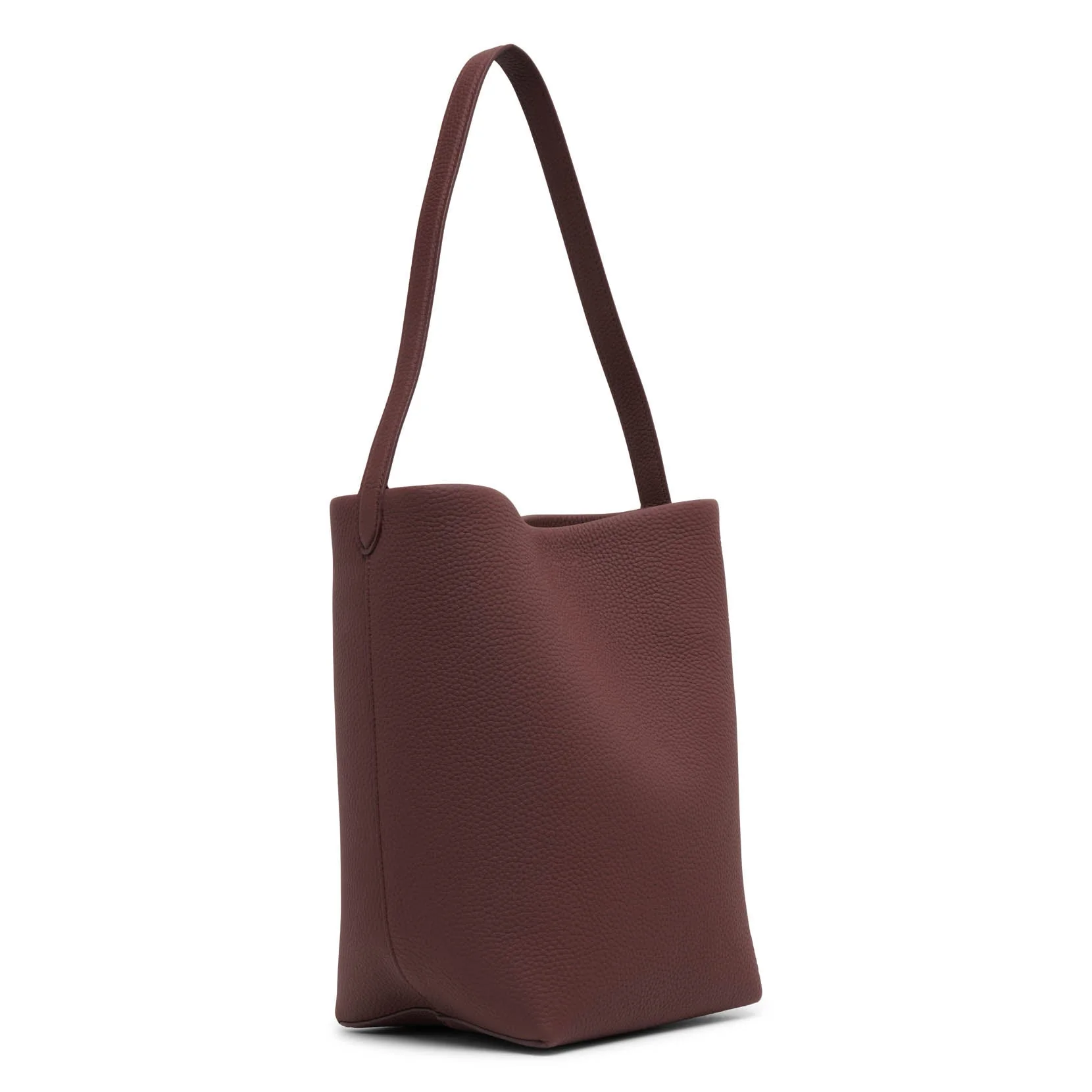 Medium N/S park brown leather tote bag - Image 3