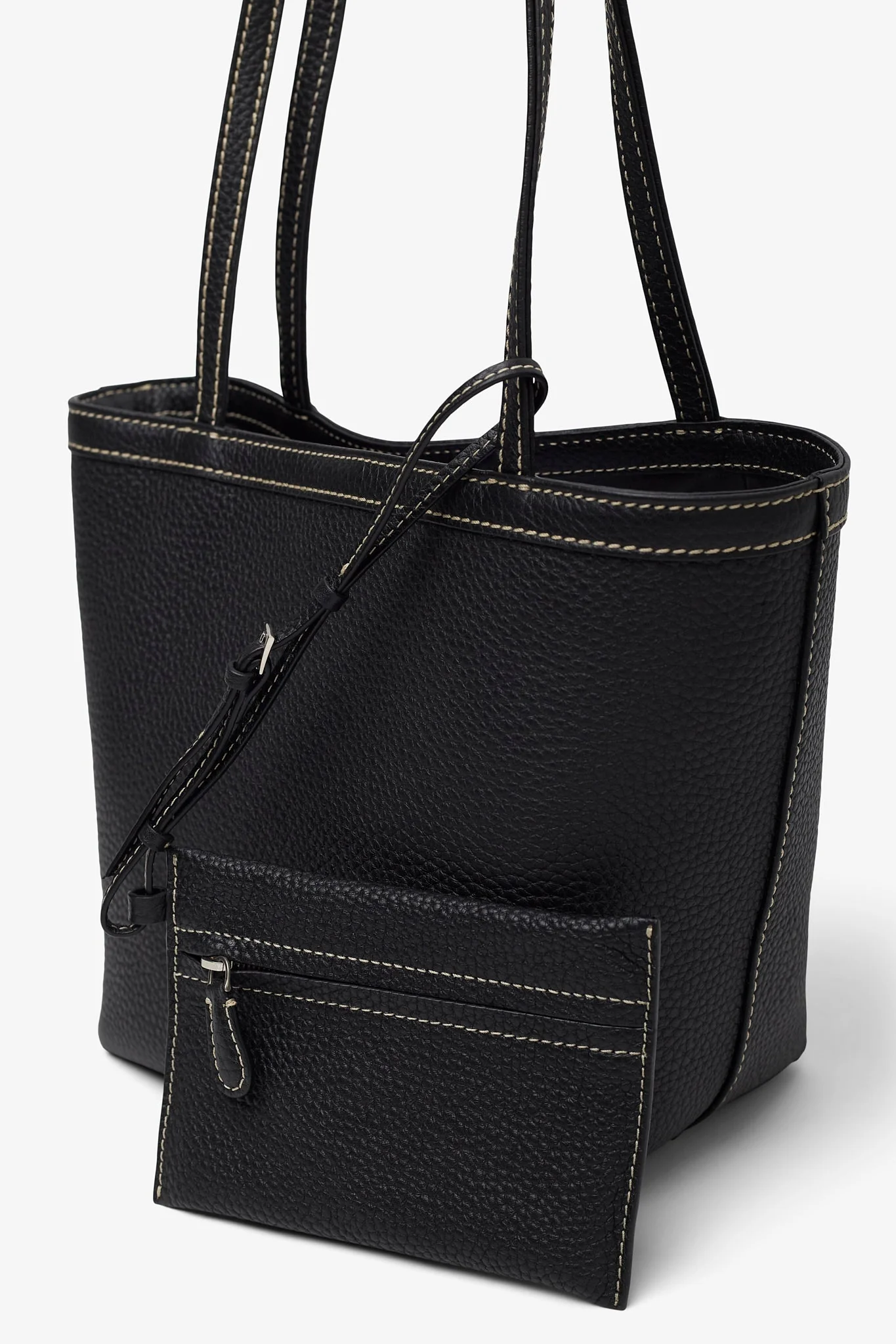 Medium park tote leather bag - Image 4