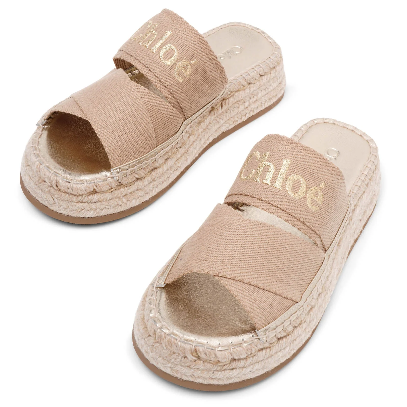 Mila beige linen flats - Image 5