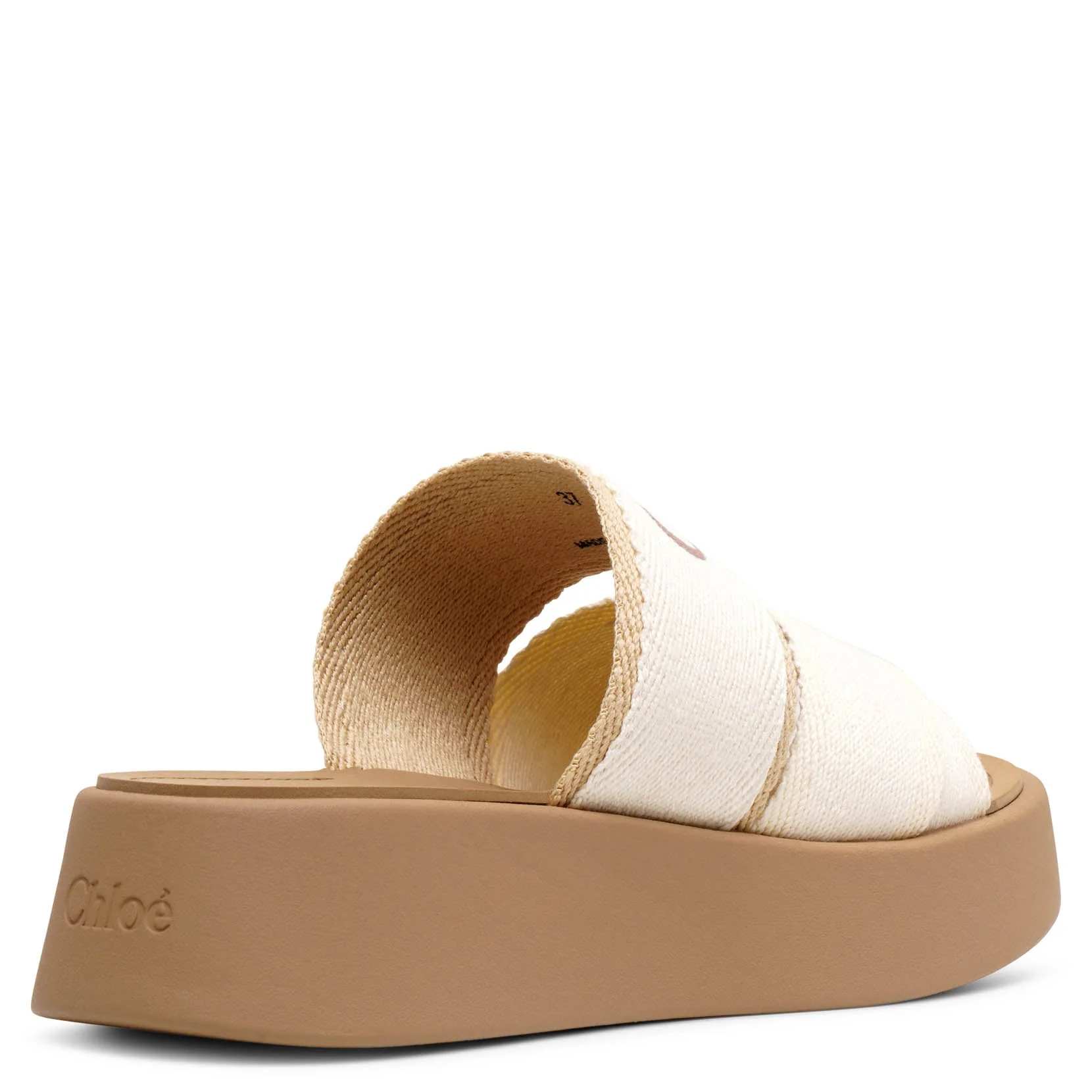Mila white linen flats - Image 4