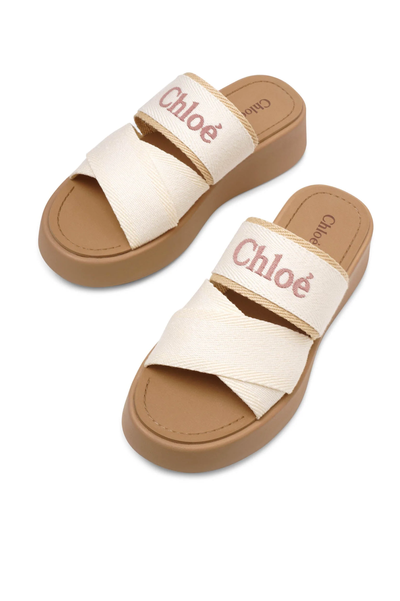 Mila white linen flats - Image 5