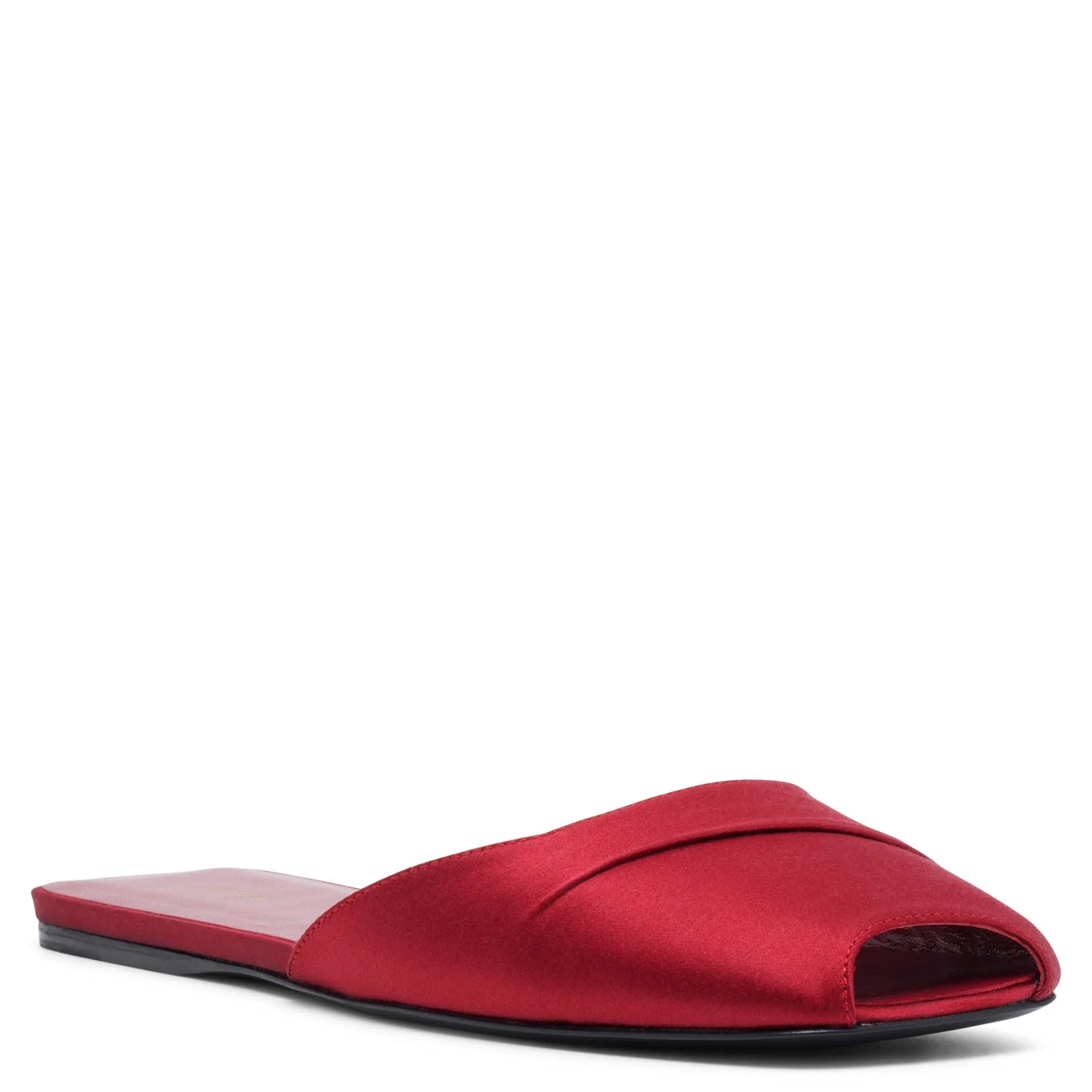 Milla red satin flats - Image 3
