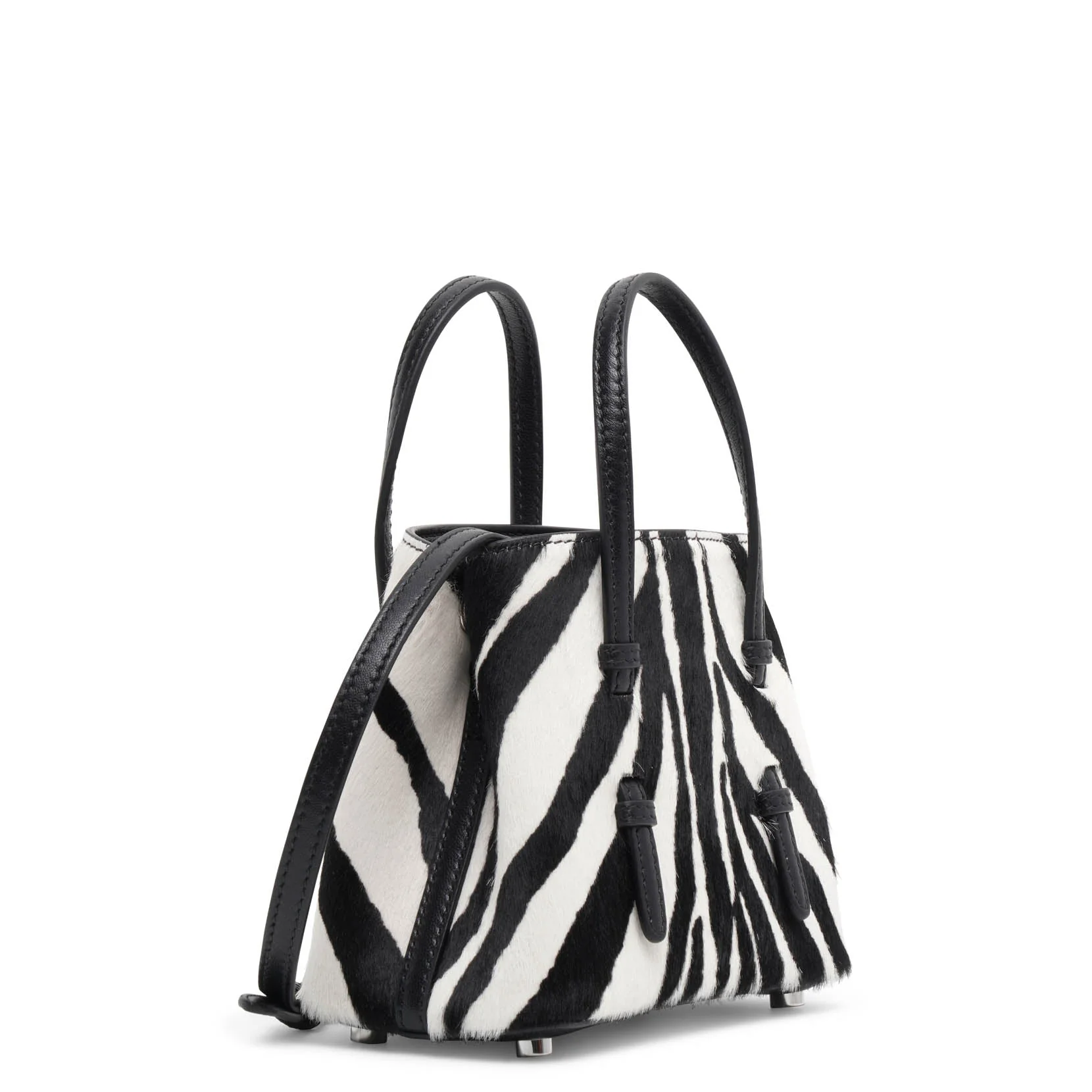 Mina 16 black and white tote bag - Image 3