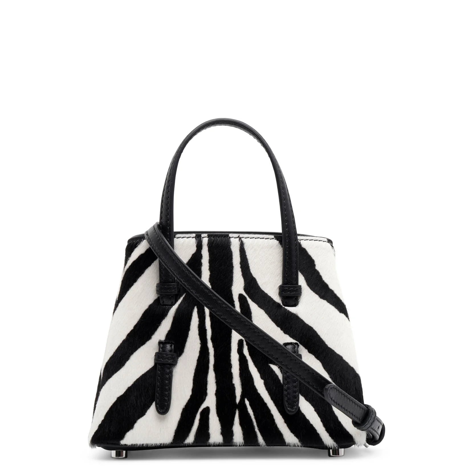 Mina 16 black and white tote bag - Image 4