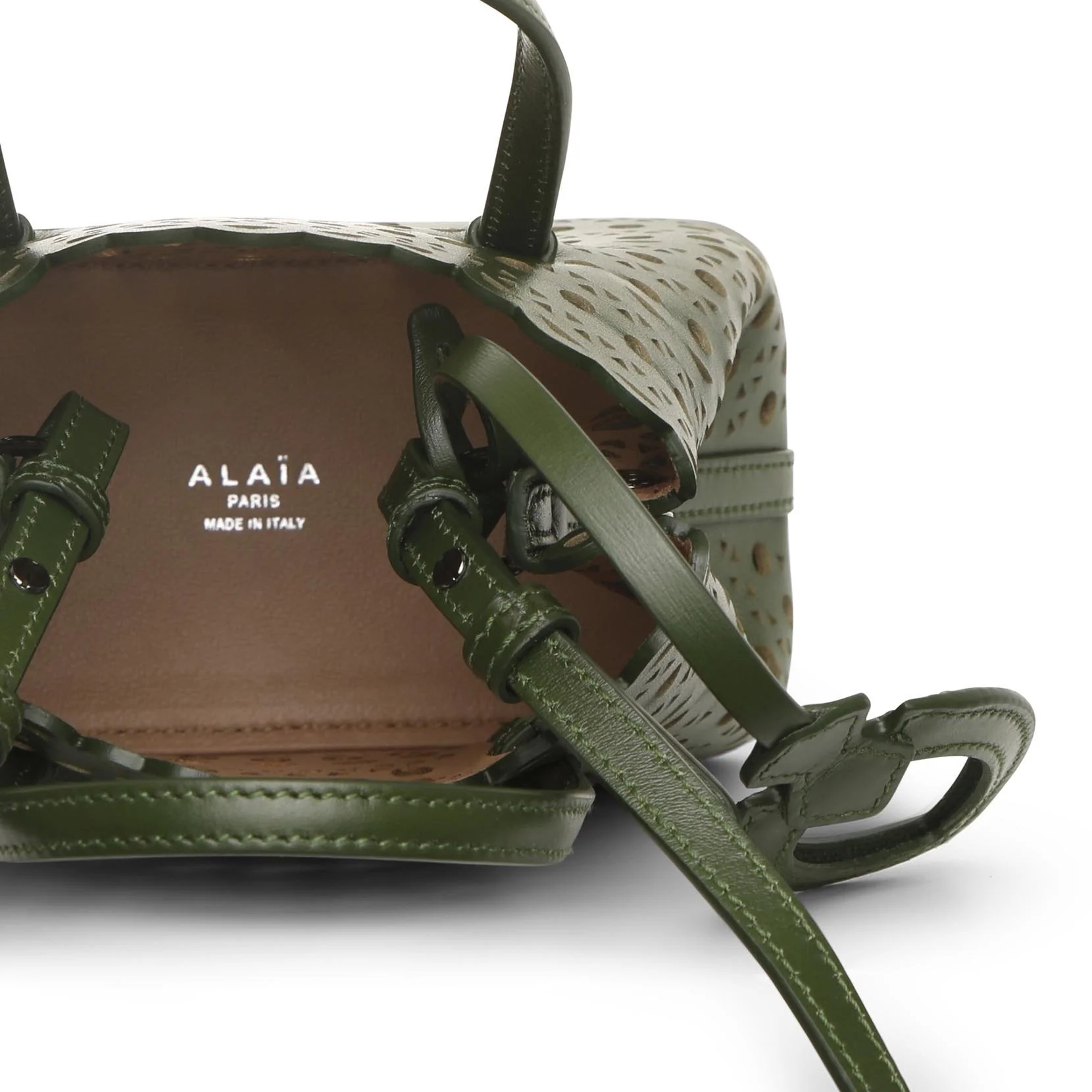 Mina 16 green mini tote bag - Image 4