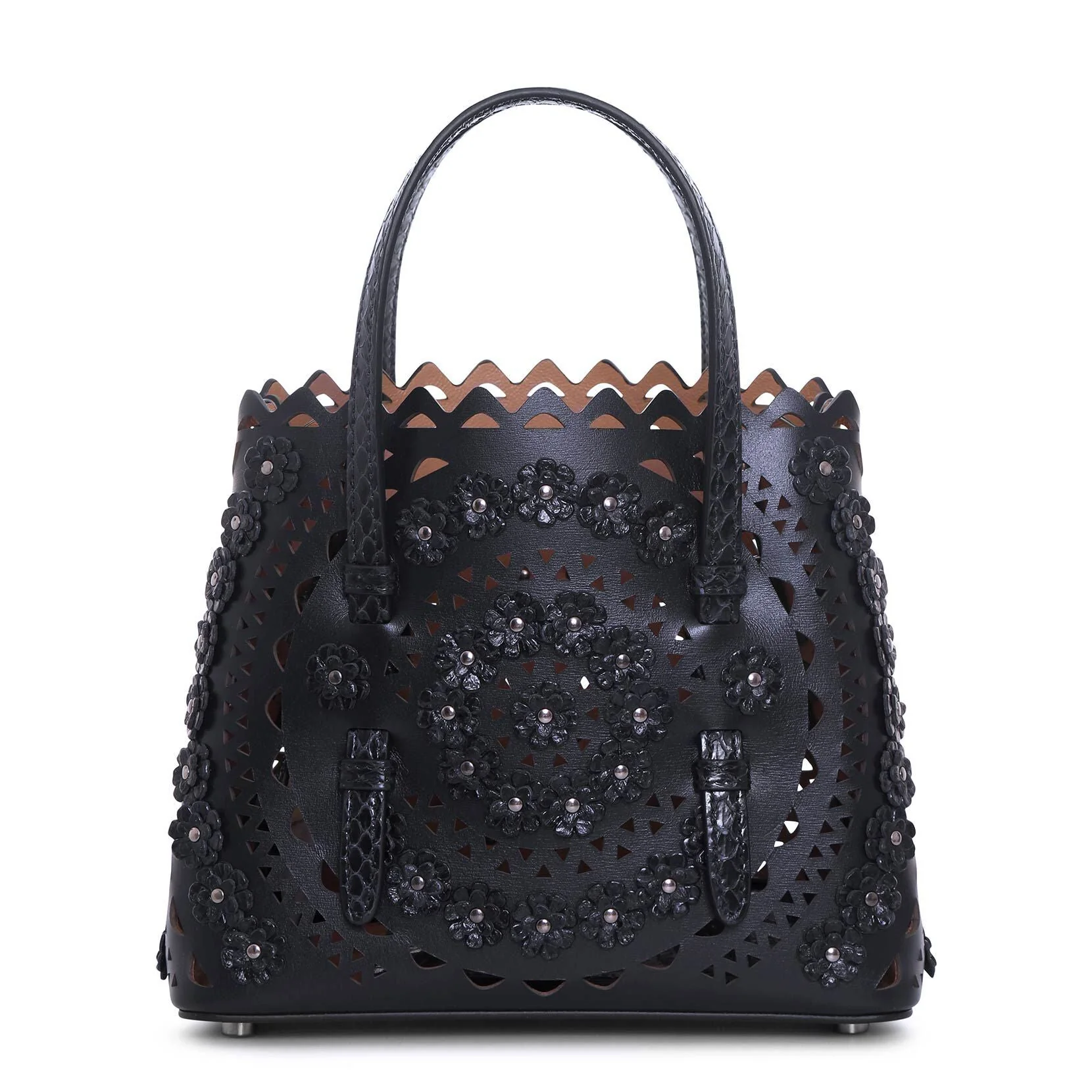 Mina 20 flower dark blue tote