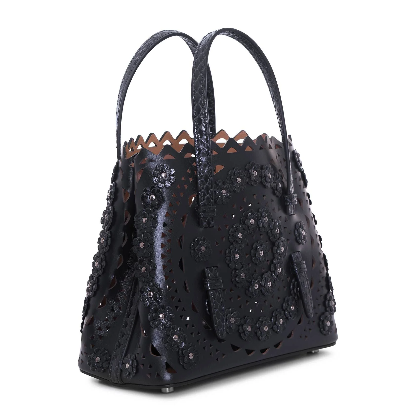 Mina 20 flower dark blue tote - Image 2