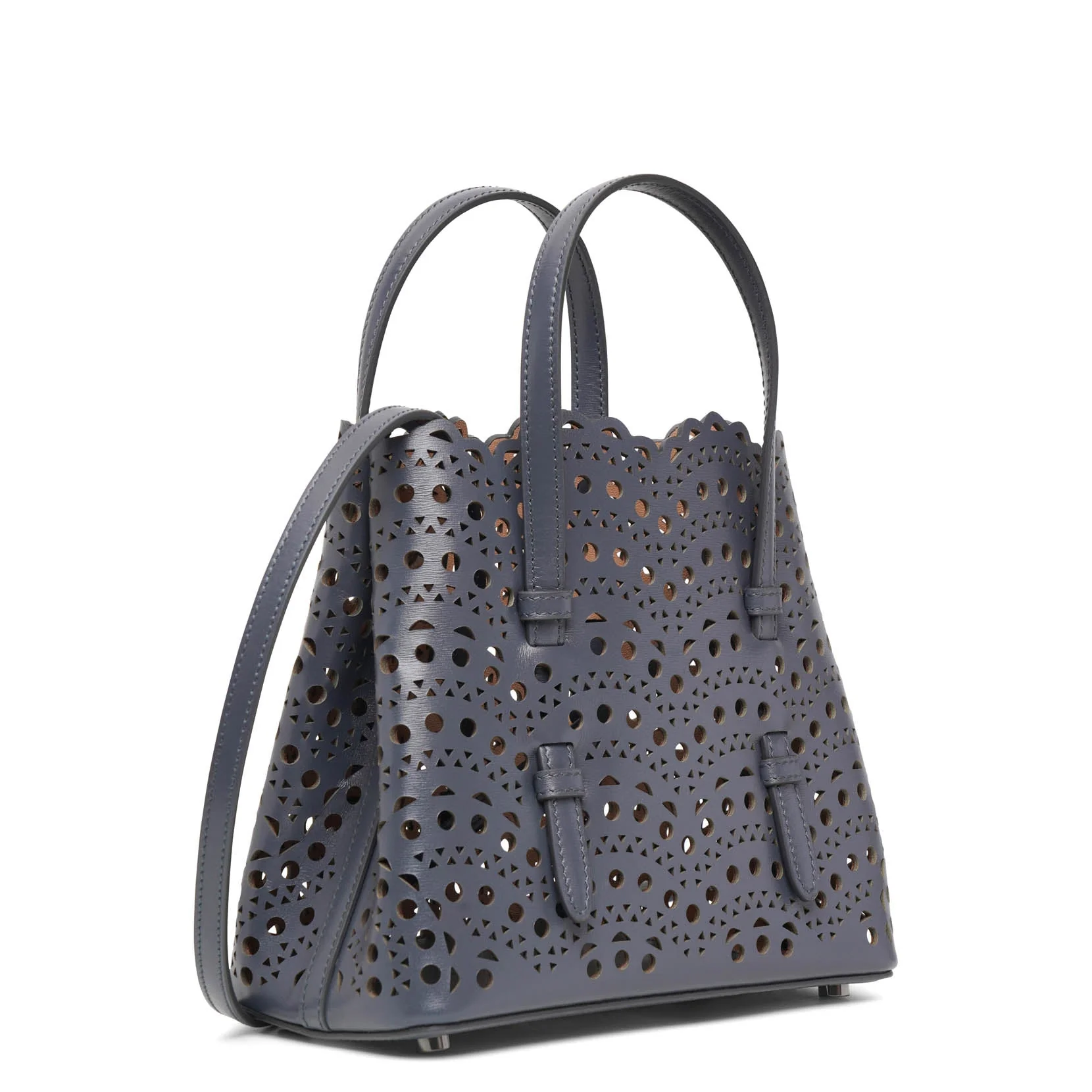 Mina 20 vague dark grey tote bag - Image 3
