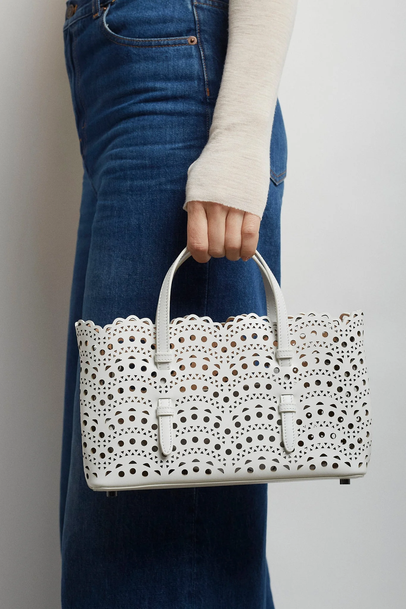Mina 25 EW vienne vague white tote bag - Image 2