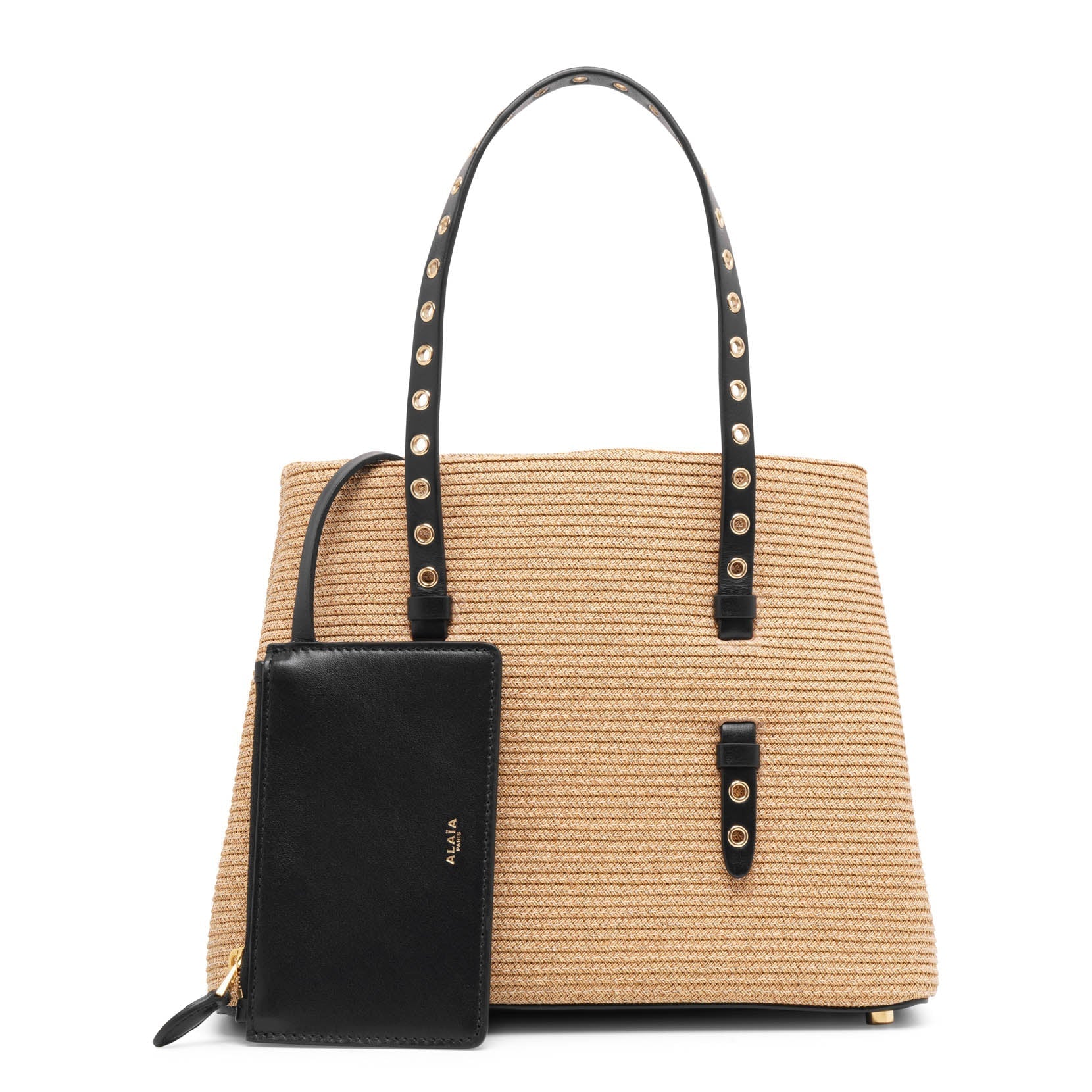 Mina 25 raffia tote bag - Image 5