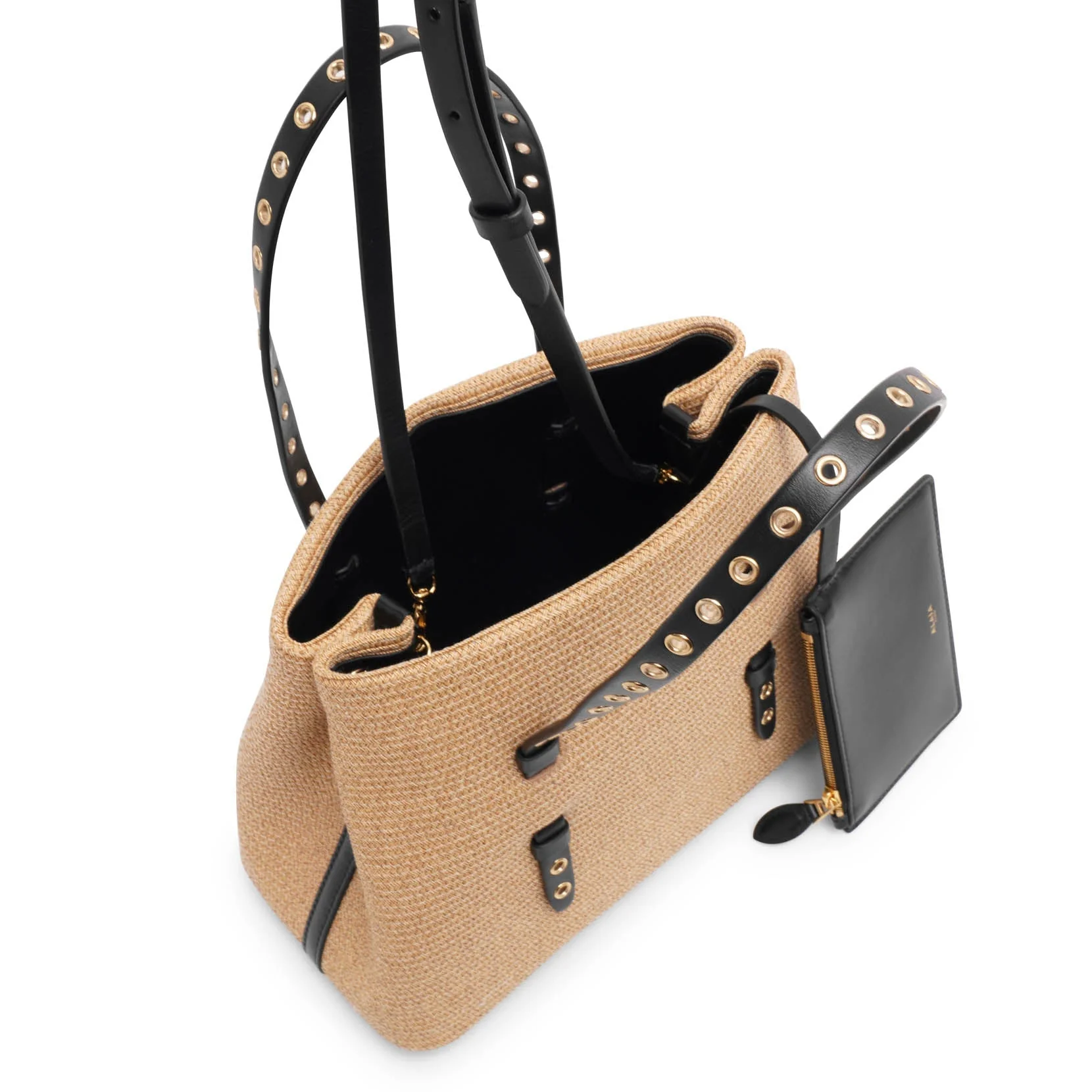 Mina 25 raffia tote bag - Image 6