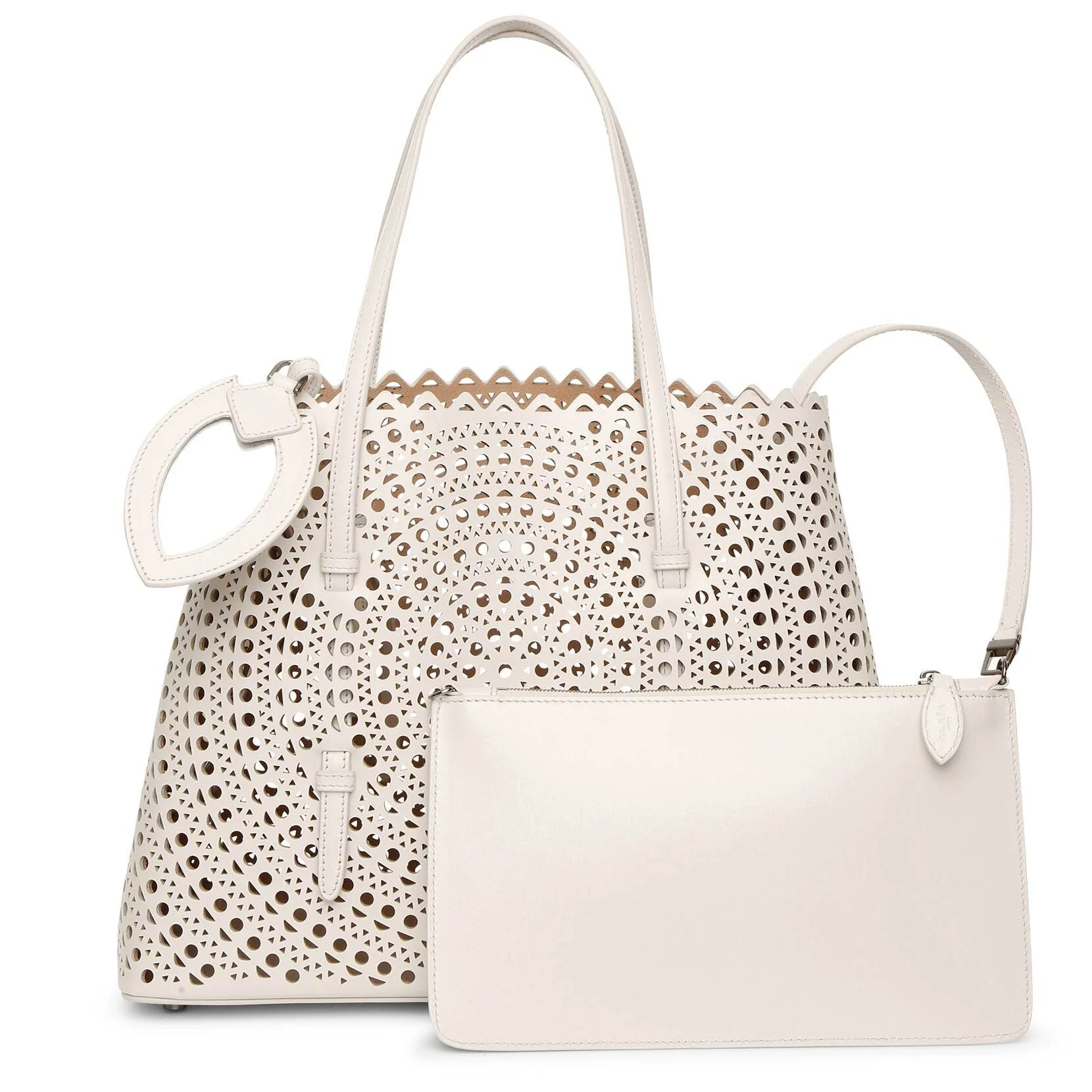 Mina 32 cream tote bag - Image 3