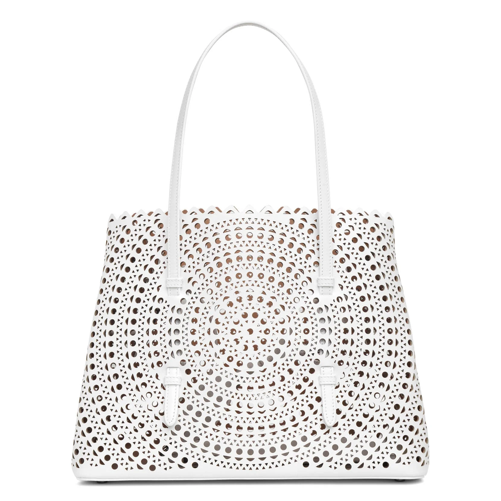 Mina 32 vienne circulaire white tote bag