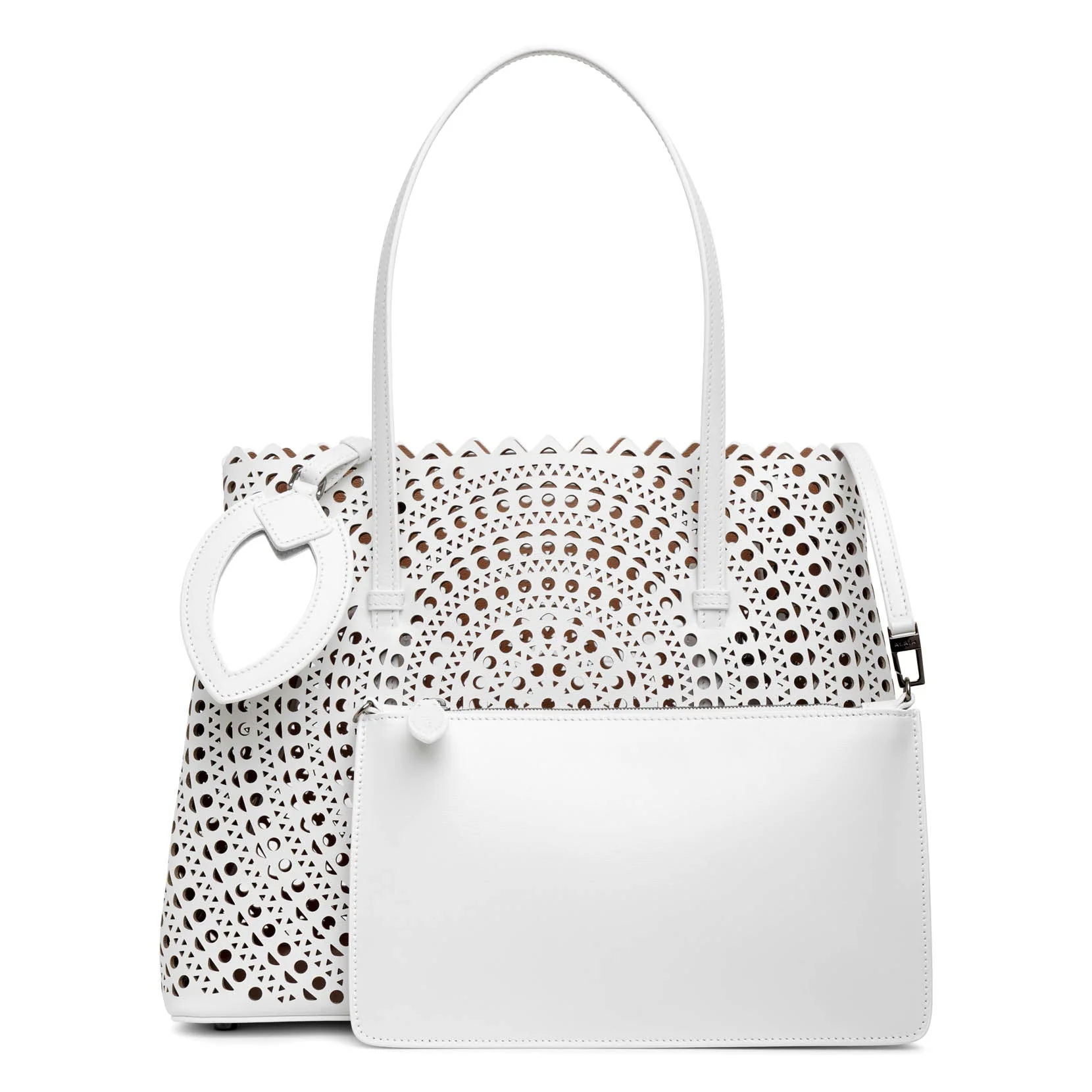 Mina 32 vienne circulaire white tote bag - Image 4