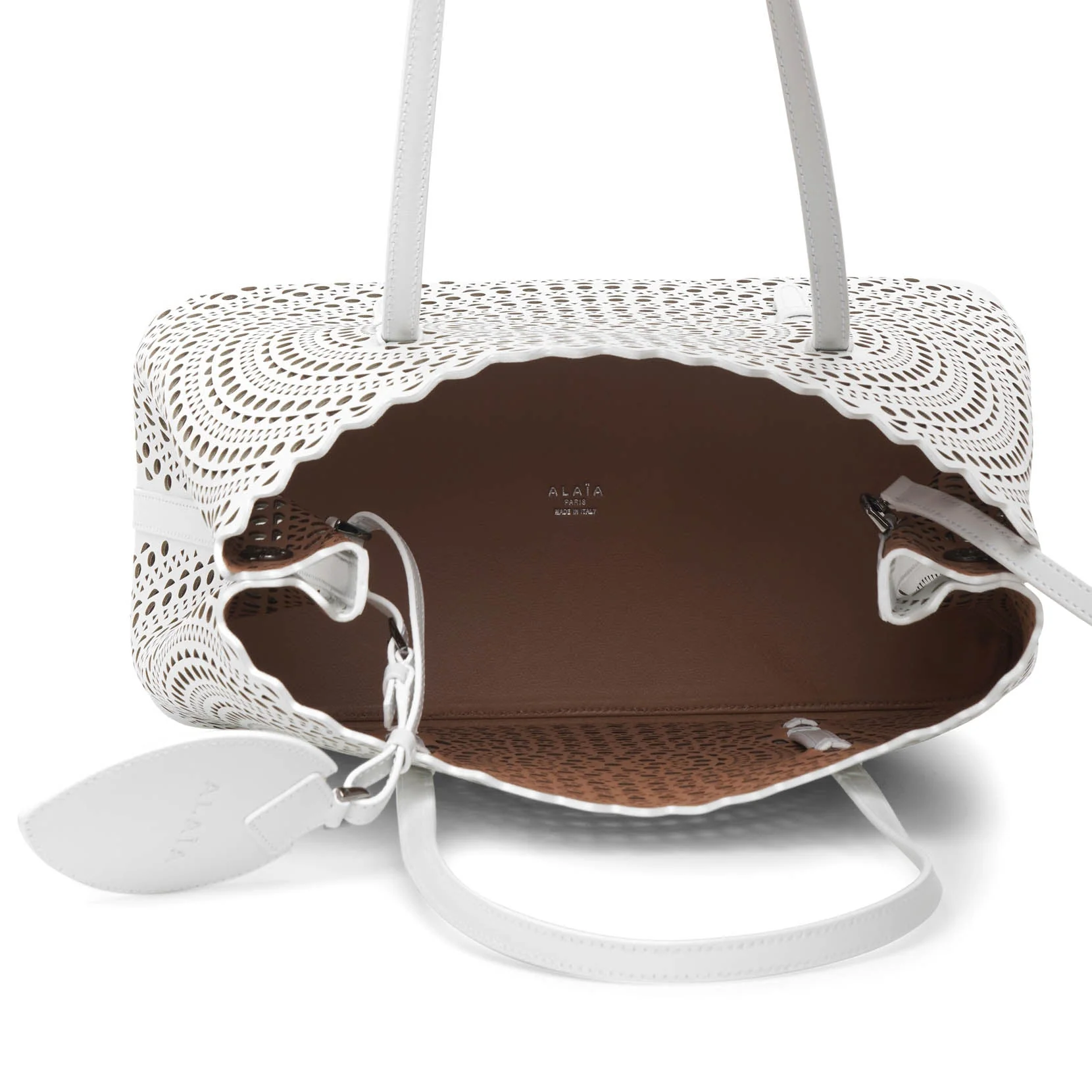 Mina 32 vienne circulaire white tote bag - Image 5
