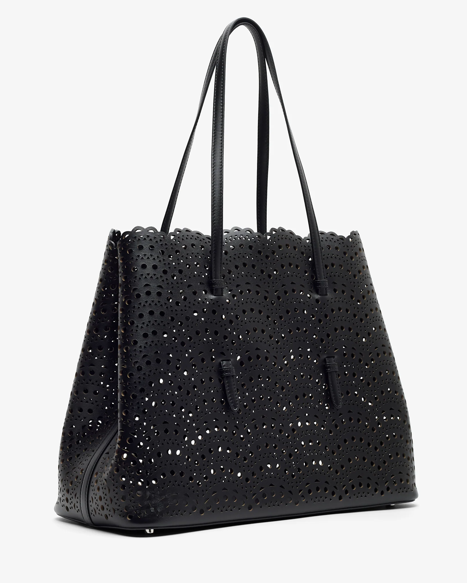 Mina 37 vienne black leather tote bag - Image 2