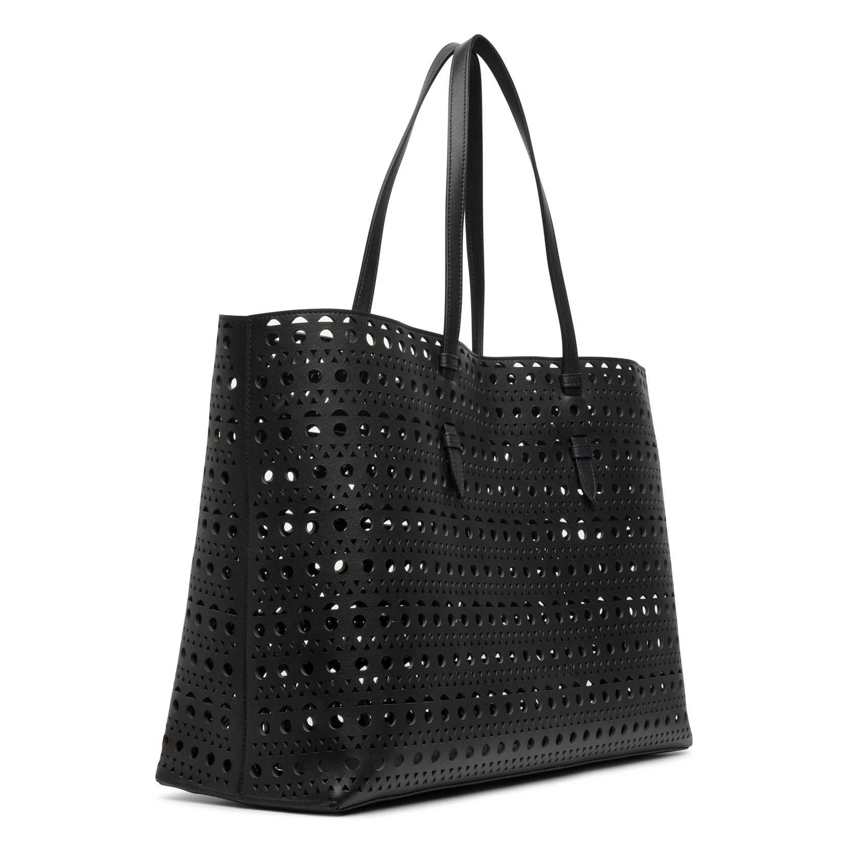 Mina 44 vienne black leather tote bag - Image 3