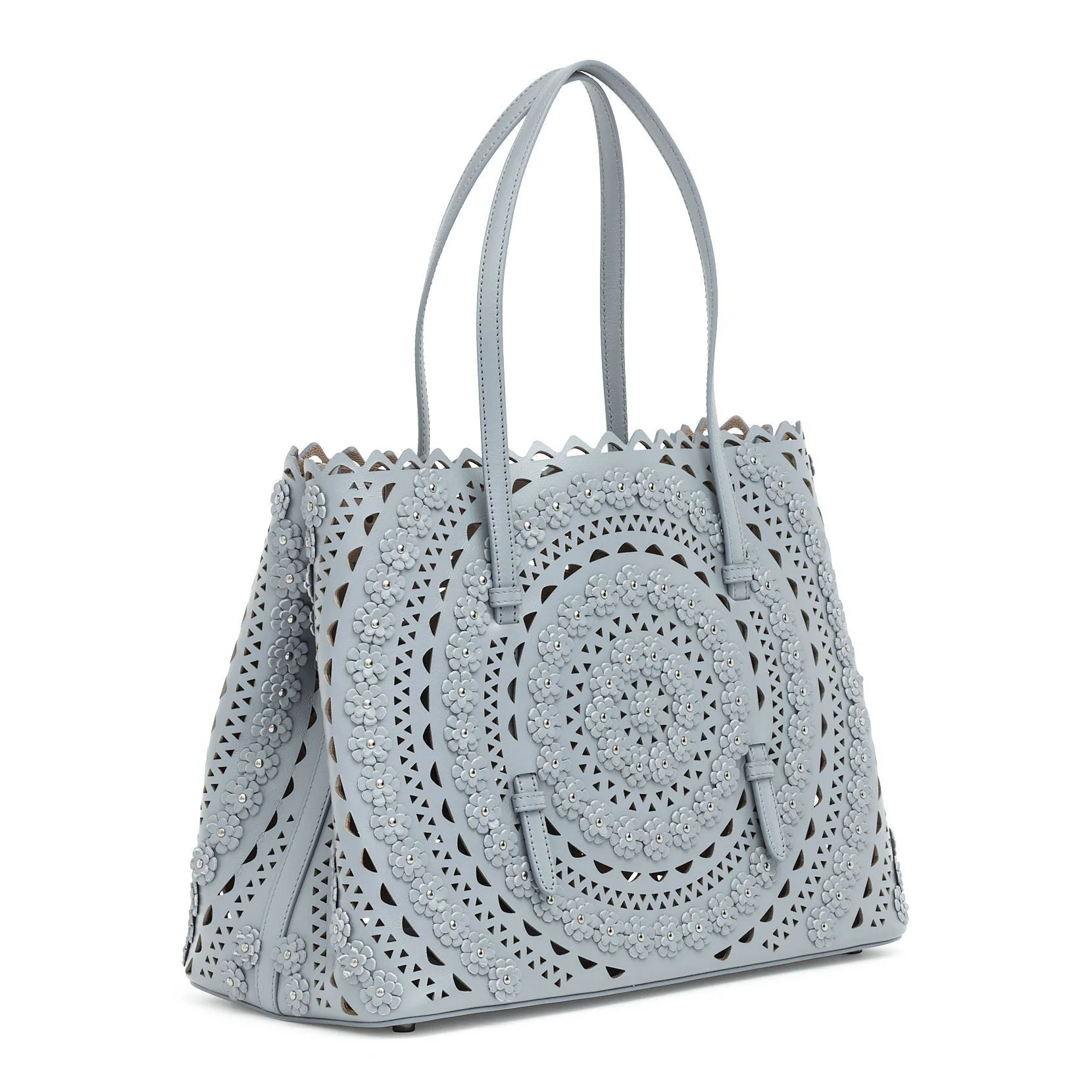 Mina medium grey flower tote - Image 2