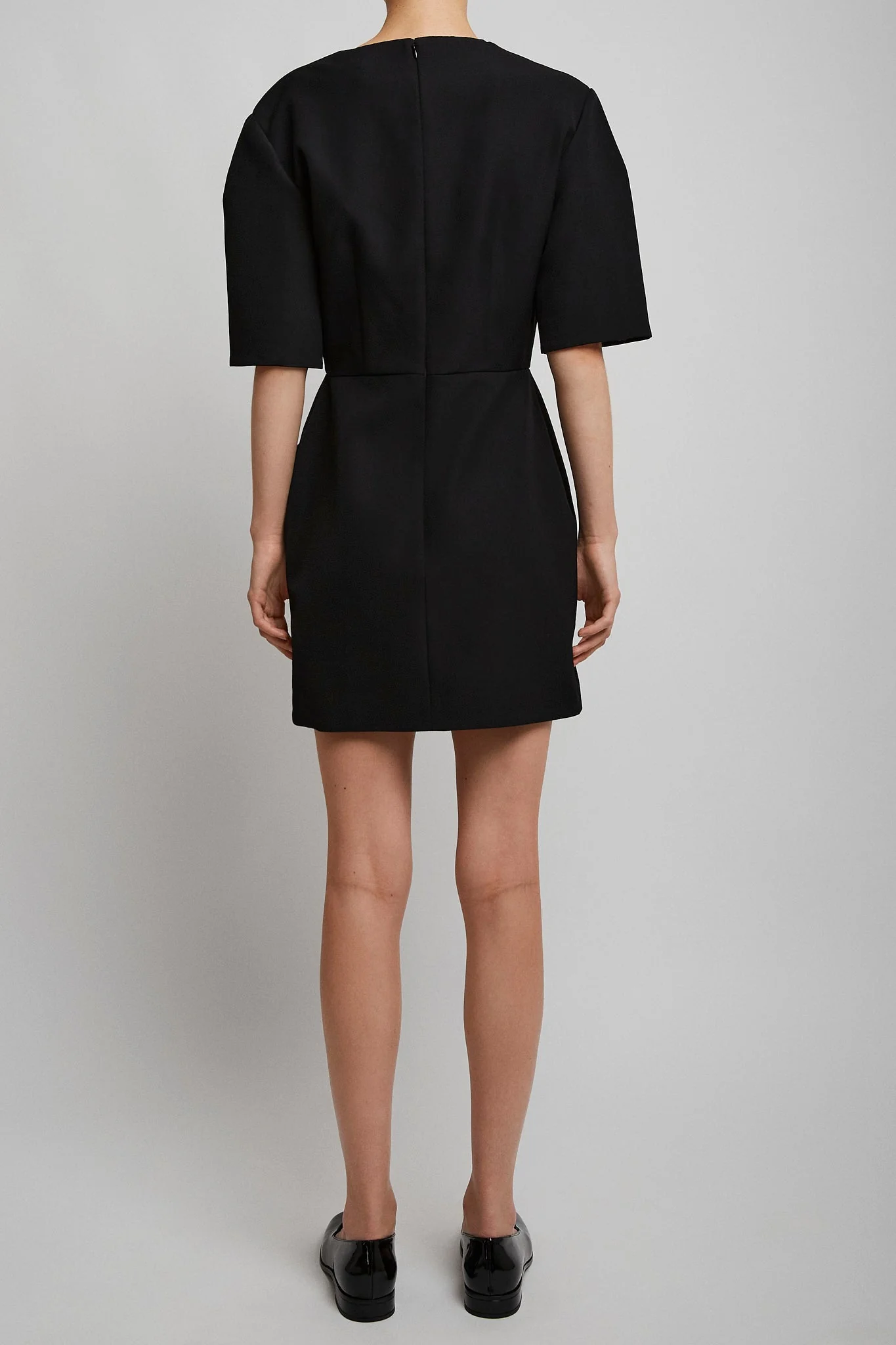 Mini black cocoon dress - Image 3